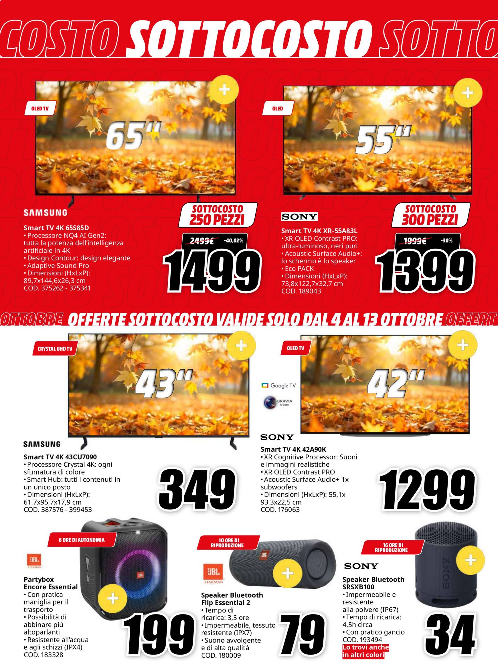 Nuovo volantino Mediaworld 04.10. - 17.10. 20