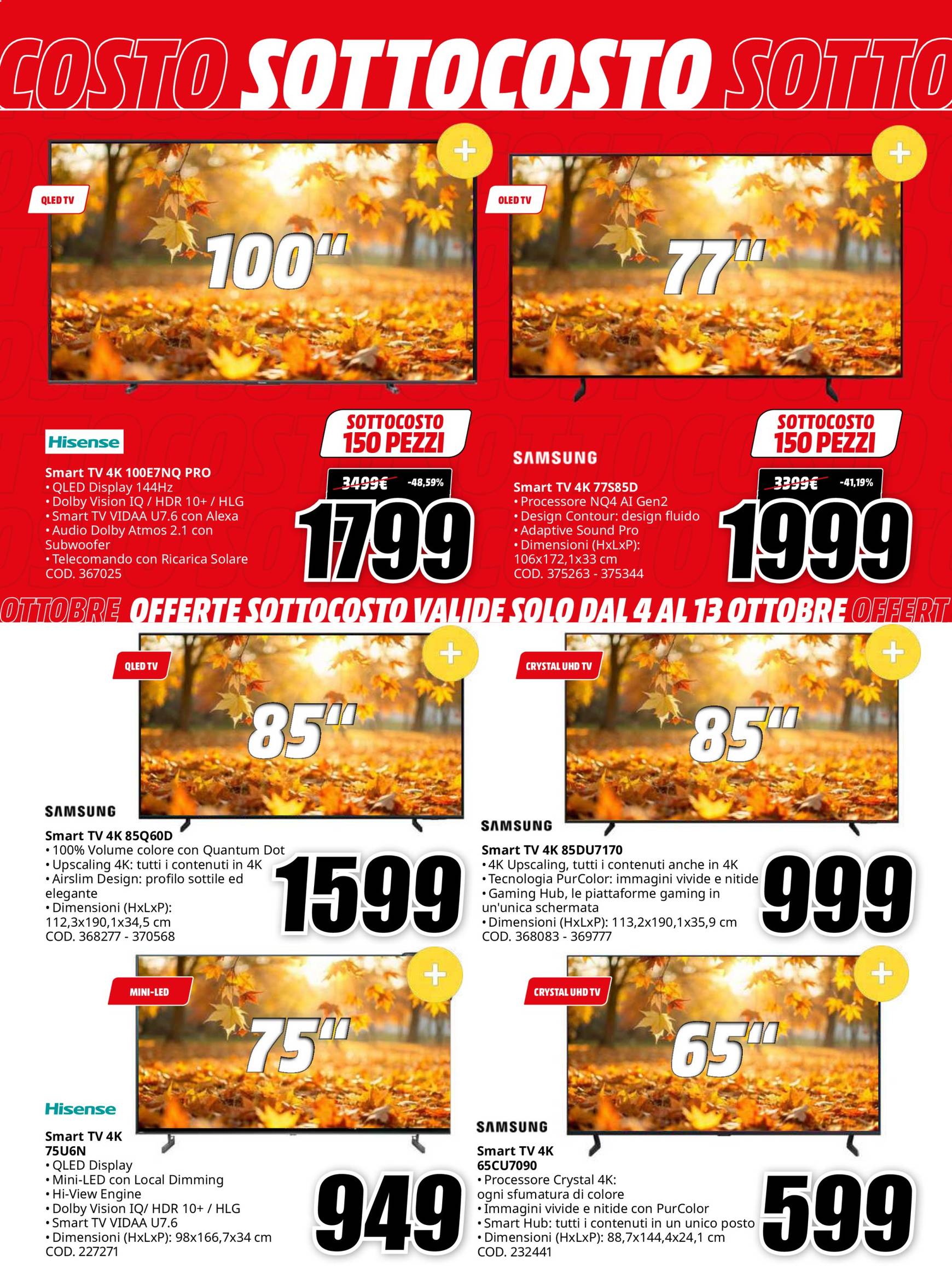 Nuovo volantino Mediaworld 04.10. - 17.10. 18