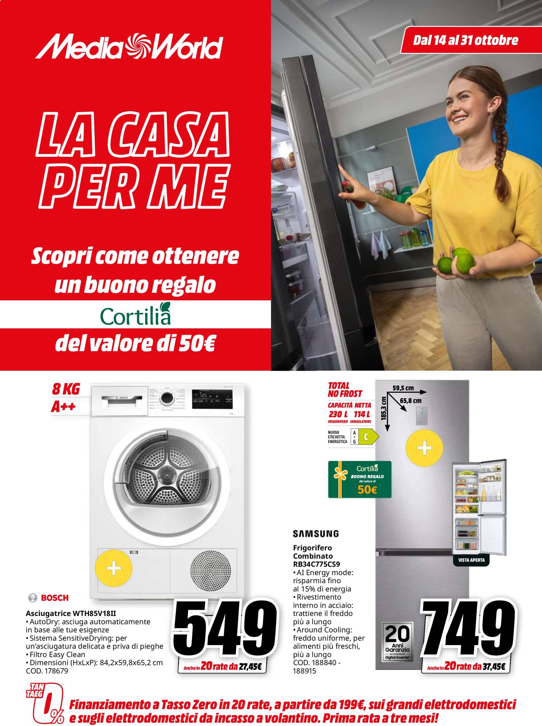 Volantino Mediaworld - La Casa per Me valido dal 14.10. al 31.10.