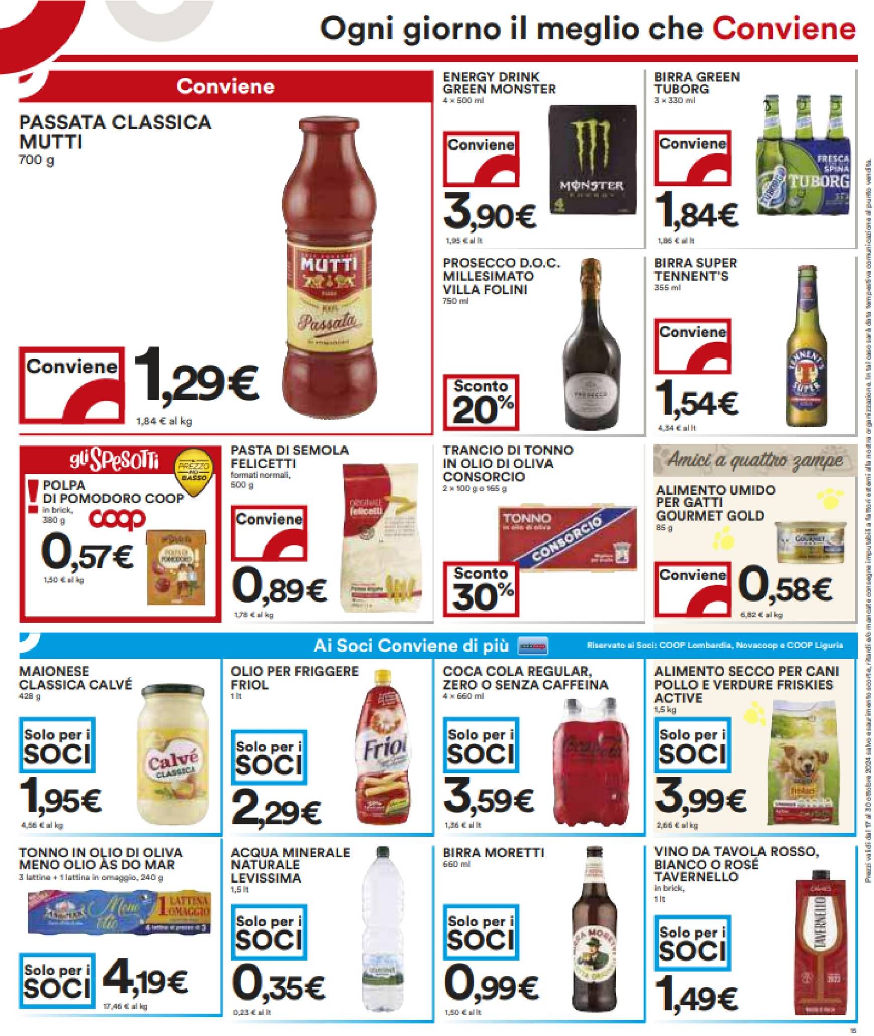 Volantino Coop valido dal 17.10. al 30.10. 15