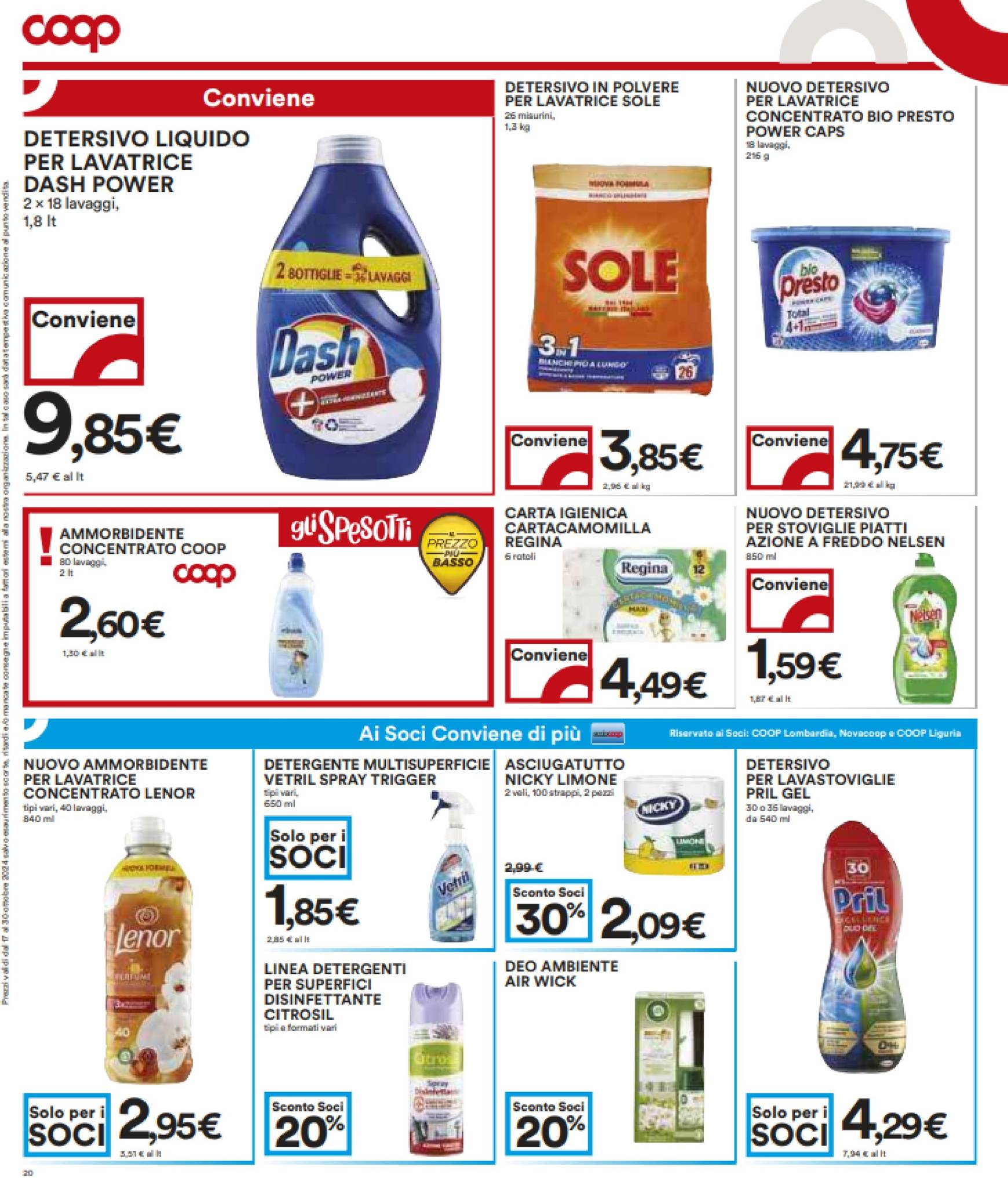 Volantino Coop valido dal 17.10. al 30.10. 20