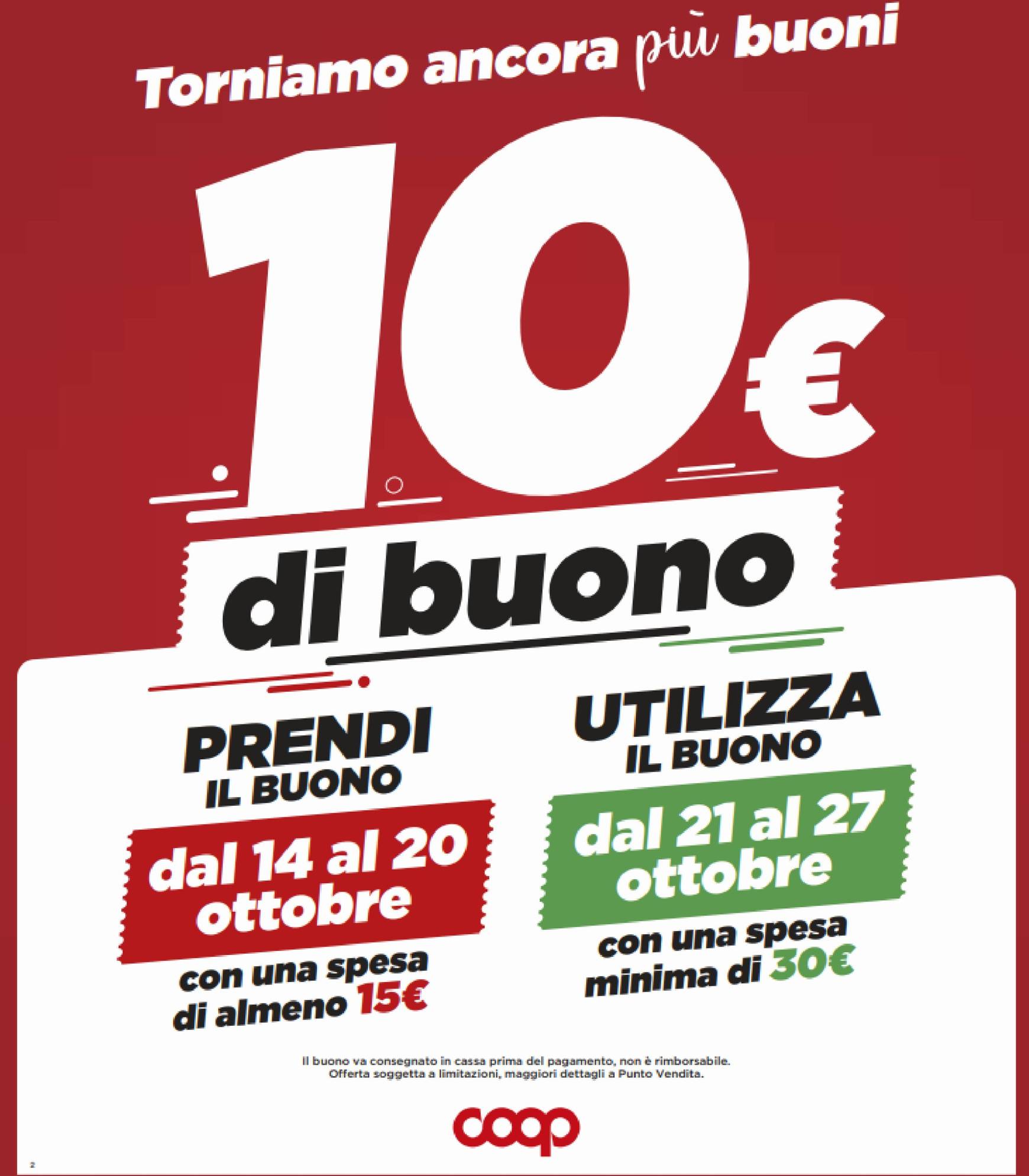 Volantino Coop valido dal 17.10. al 30.10. 2