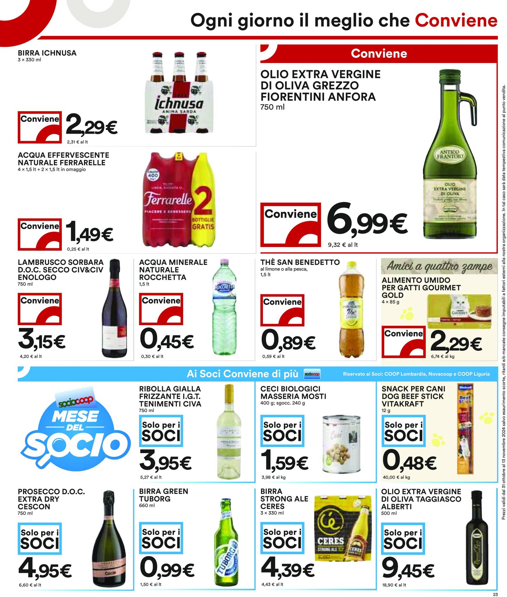 Volantino Coop valido dal 31.10. al 13.11. 23