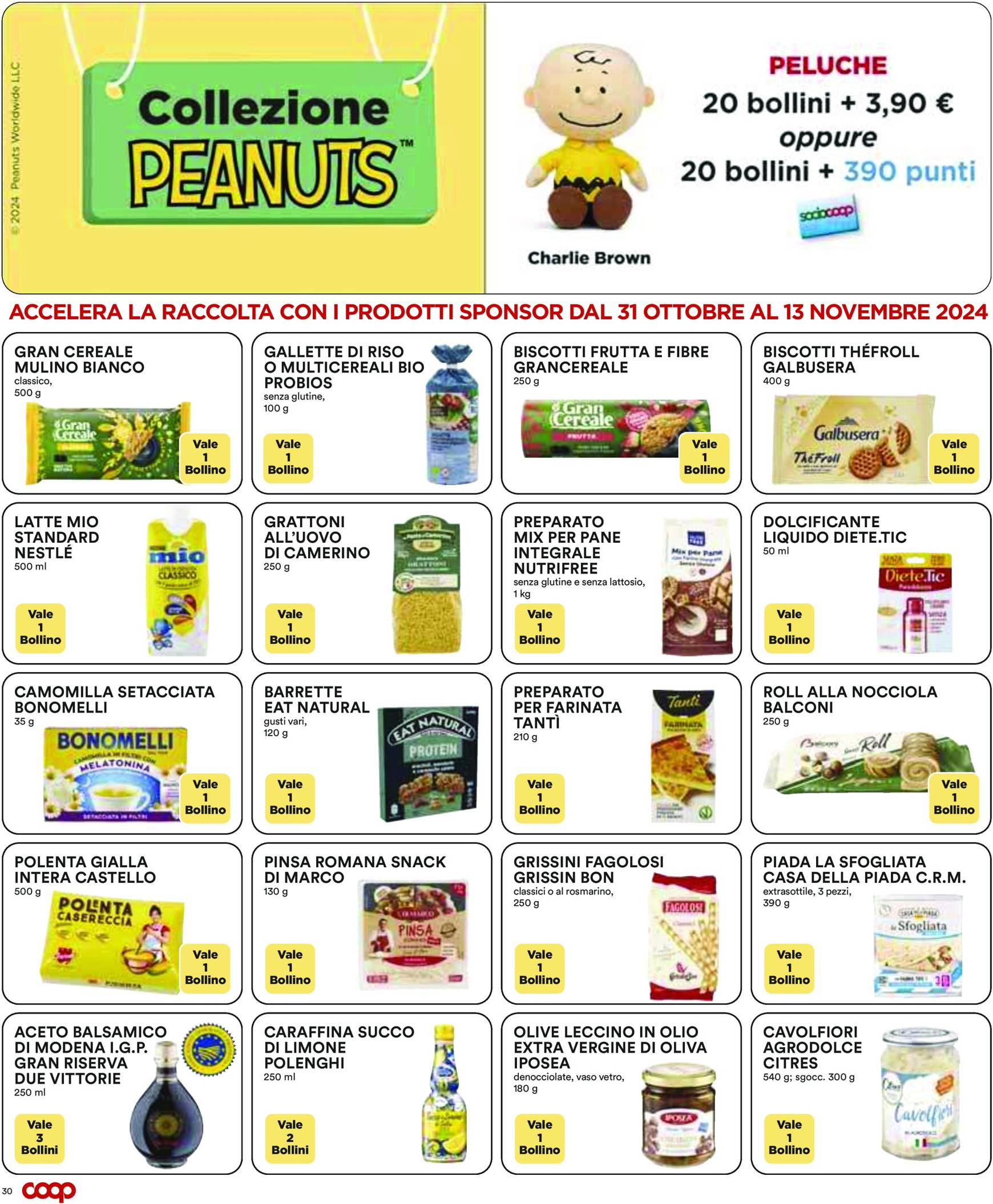 Volantino Coop valido dal 31.10. al 13.11. 30