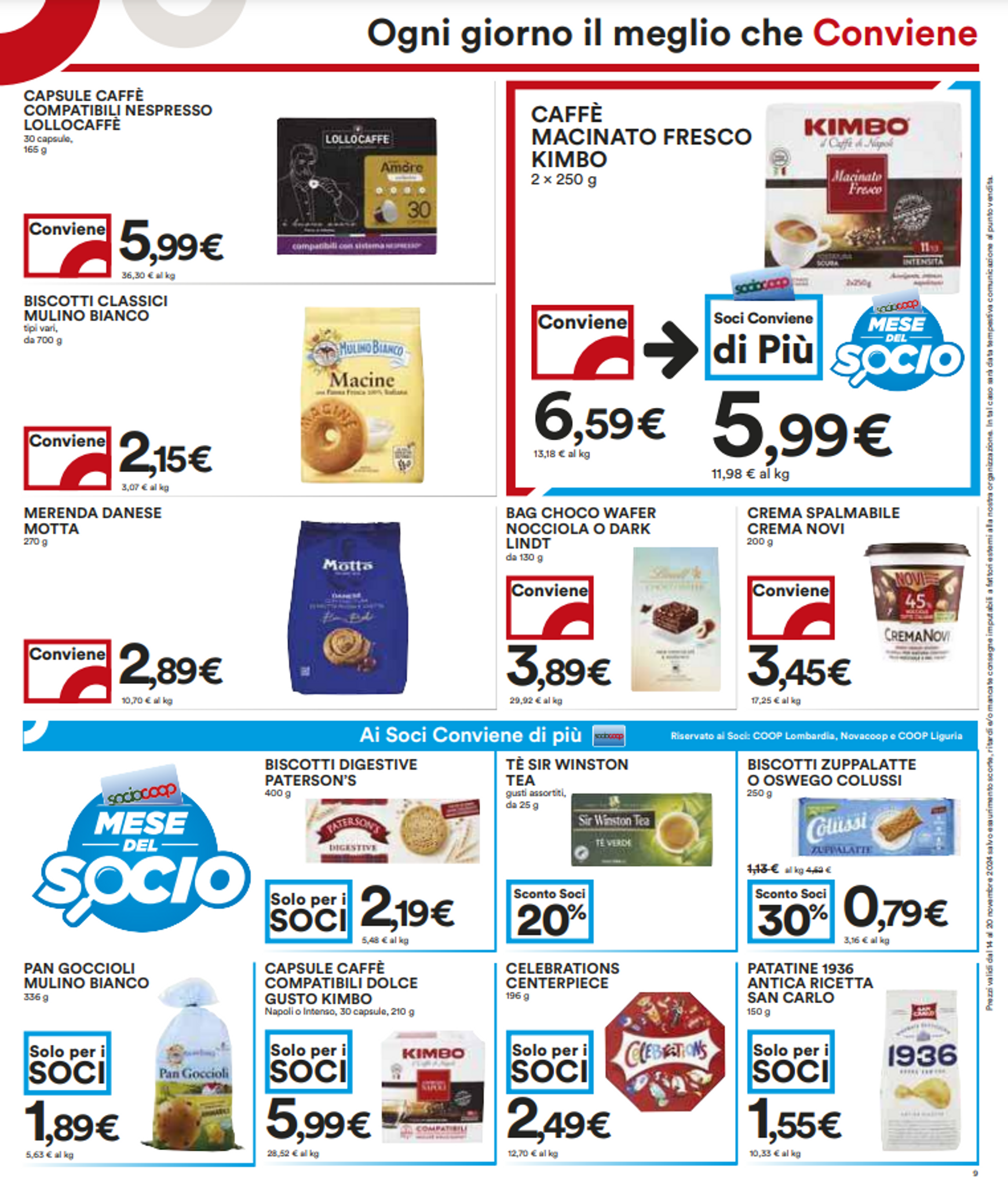 Volantino Coop valido dal 14.11. al 20.11. 9