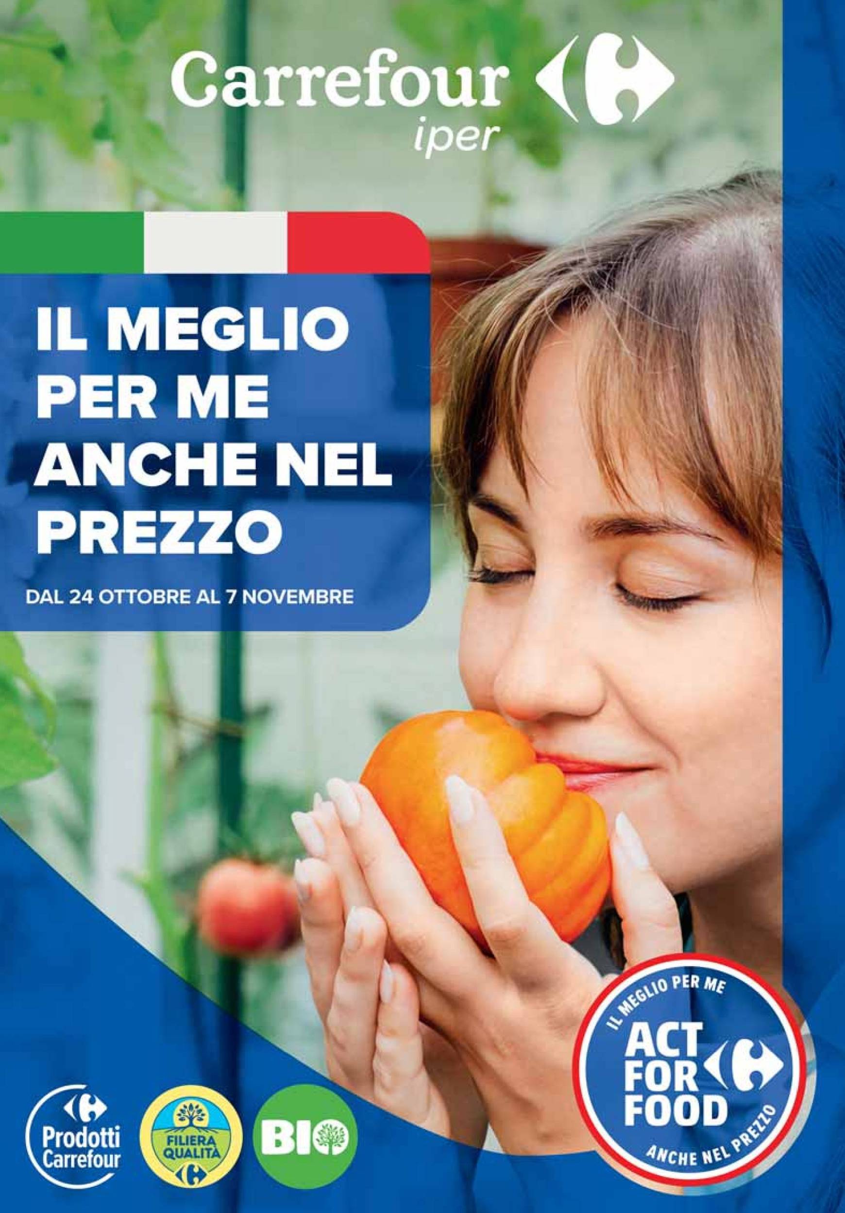 Volantino Carrefour - Catalogo Act For Food valido dal 24.10. al 07.11.