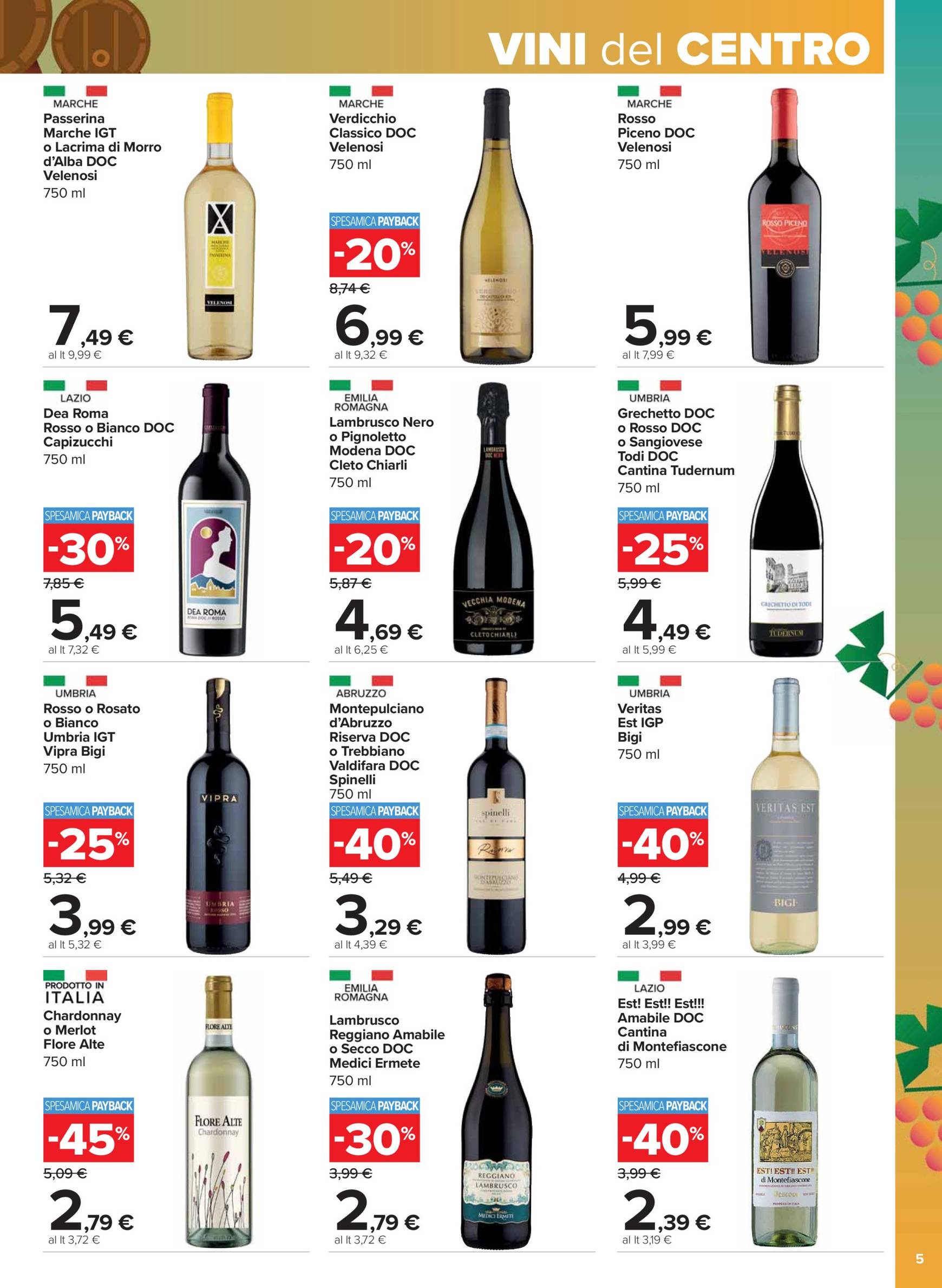 Volantino Carrefour - Catalogo vini valido dal 20.11. al 01.01. 5