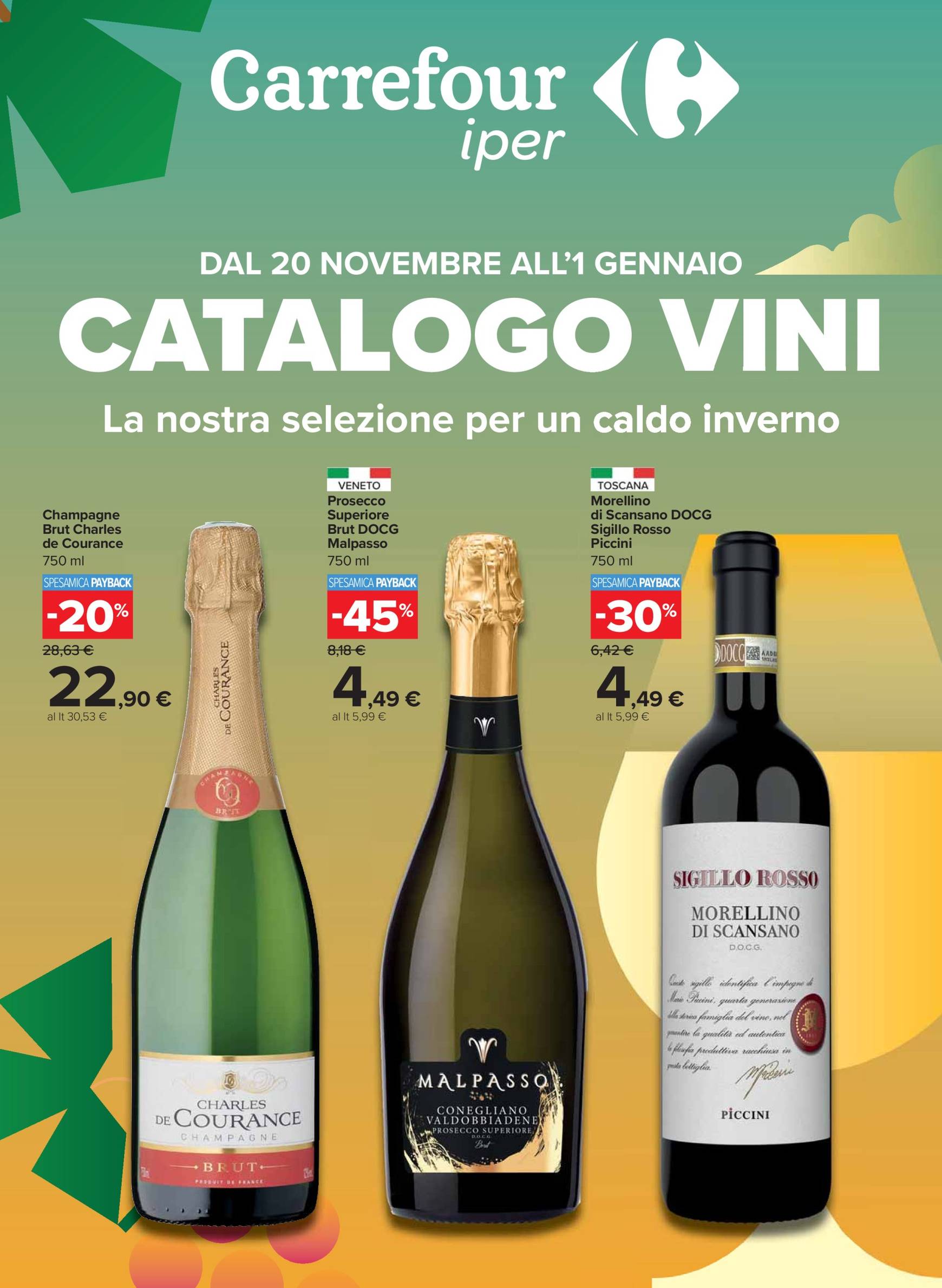 Volantino Carrefour - Catalogo vini valido dal 20.11. al 01.01.