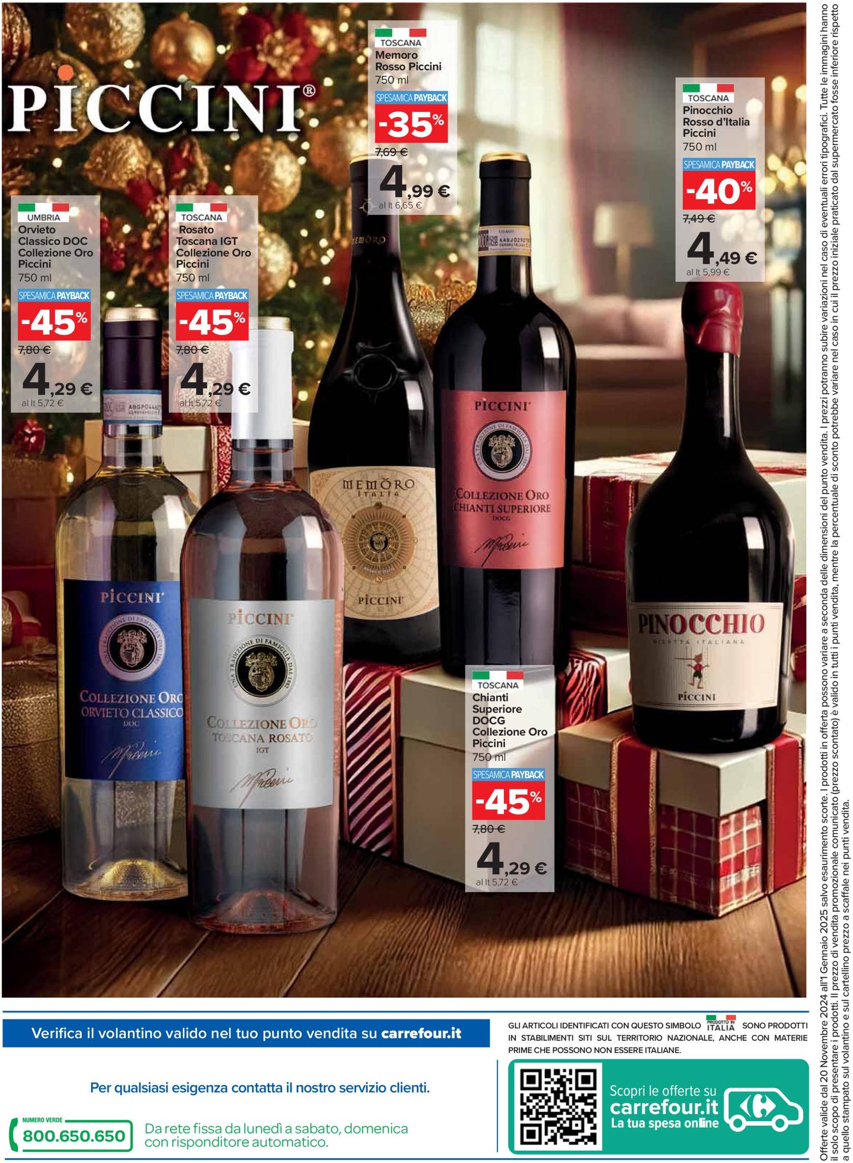 Volantino Carrefour - Catalogo vini valido dal 20.11. al 01.01. 12