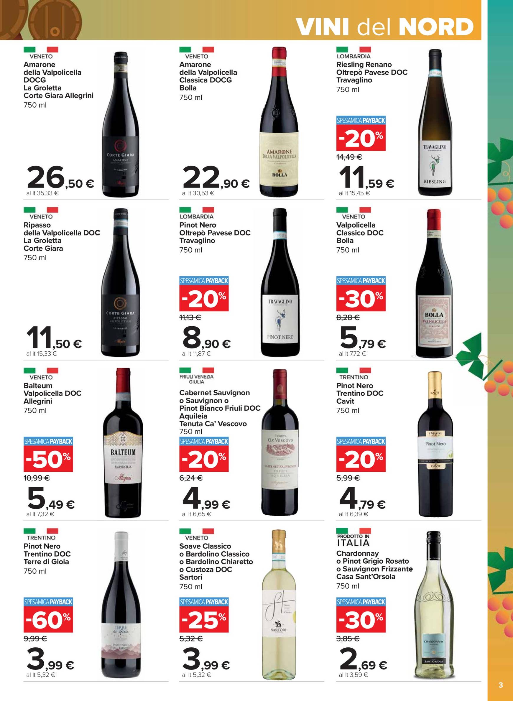 Volantino Carrefour - Catalogo vini valido dal 20.11. al 01.01. 3