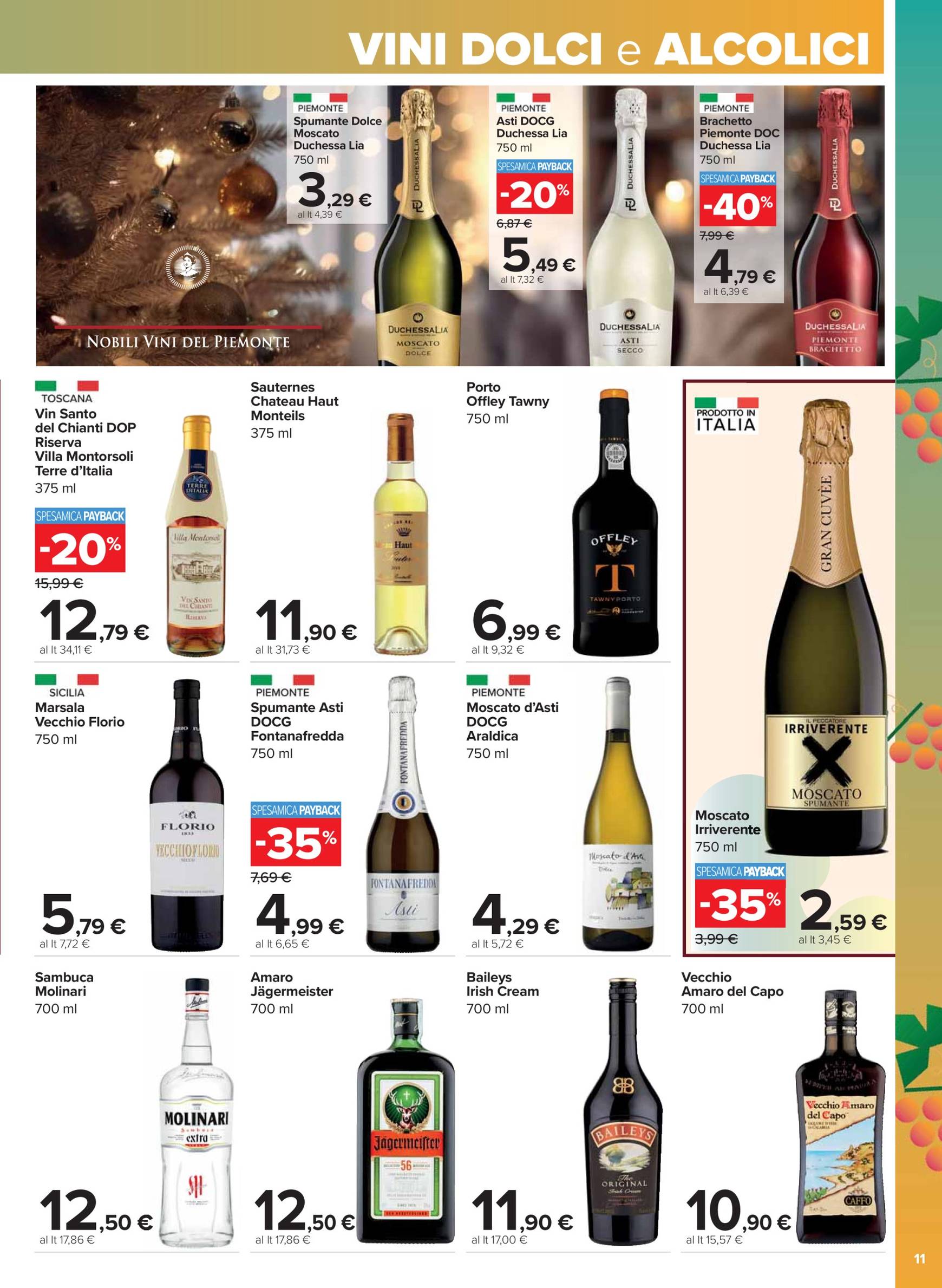 Volantino Carrefour - Catalogo vini valido dal 20.11. al 01.01. 11