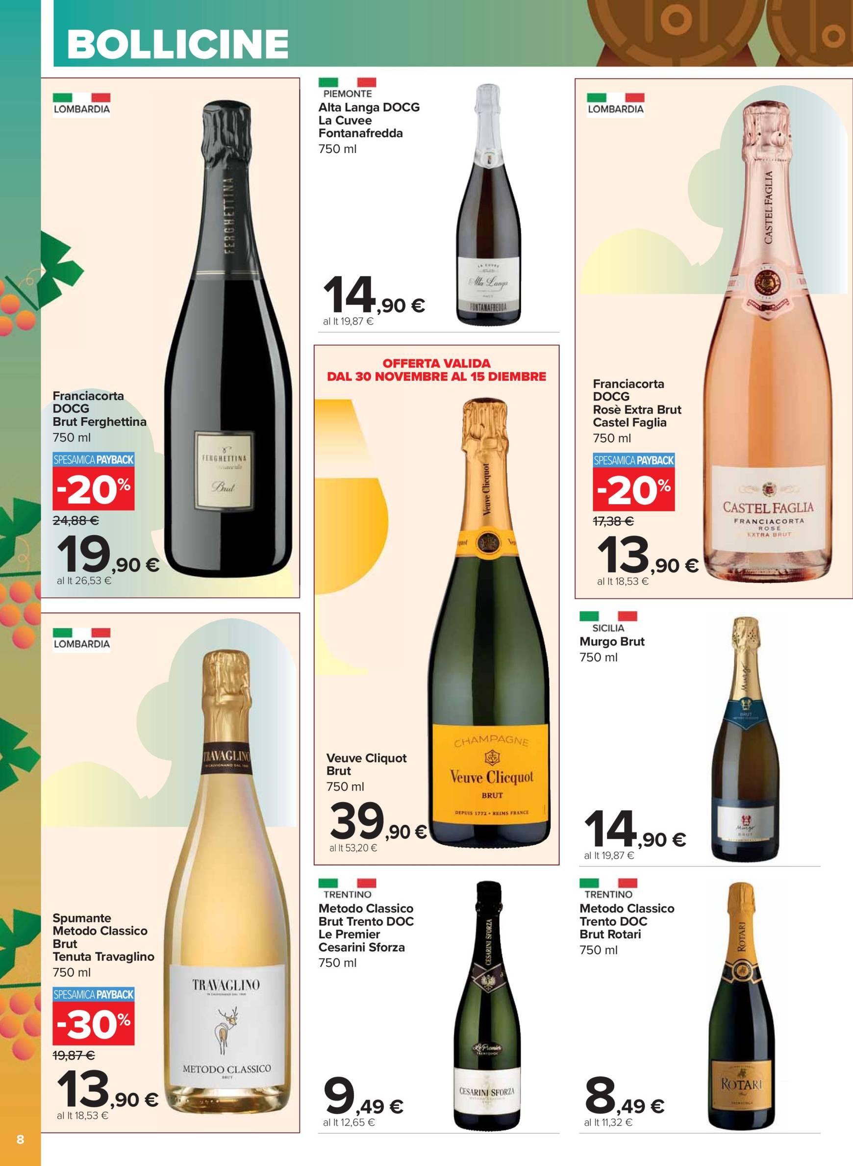 Volantino Carrefour - Catalogo vini valido dal 20.11. al 01.01. 8