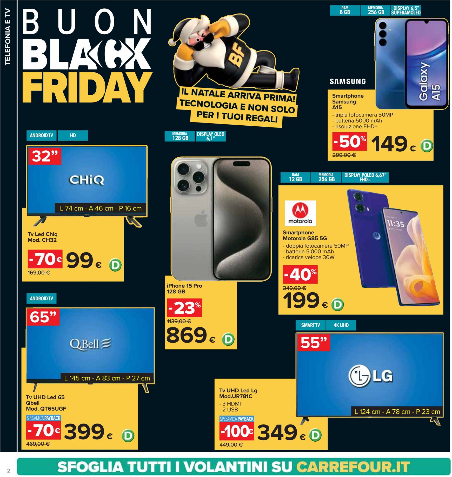 Volantino Carrefour - Black Friday valido dal 18.11. al 02.12. 2