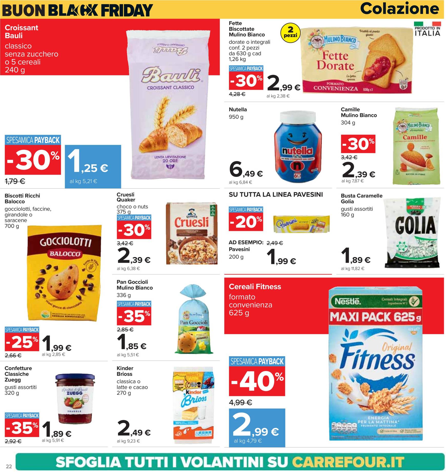 Volantino Carrefour - Black Friday valido dal 18.11. al 02.12. 22