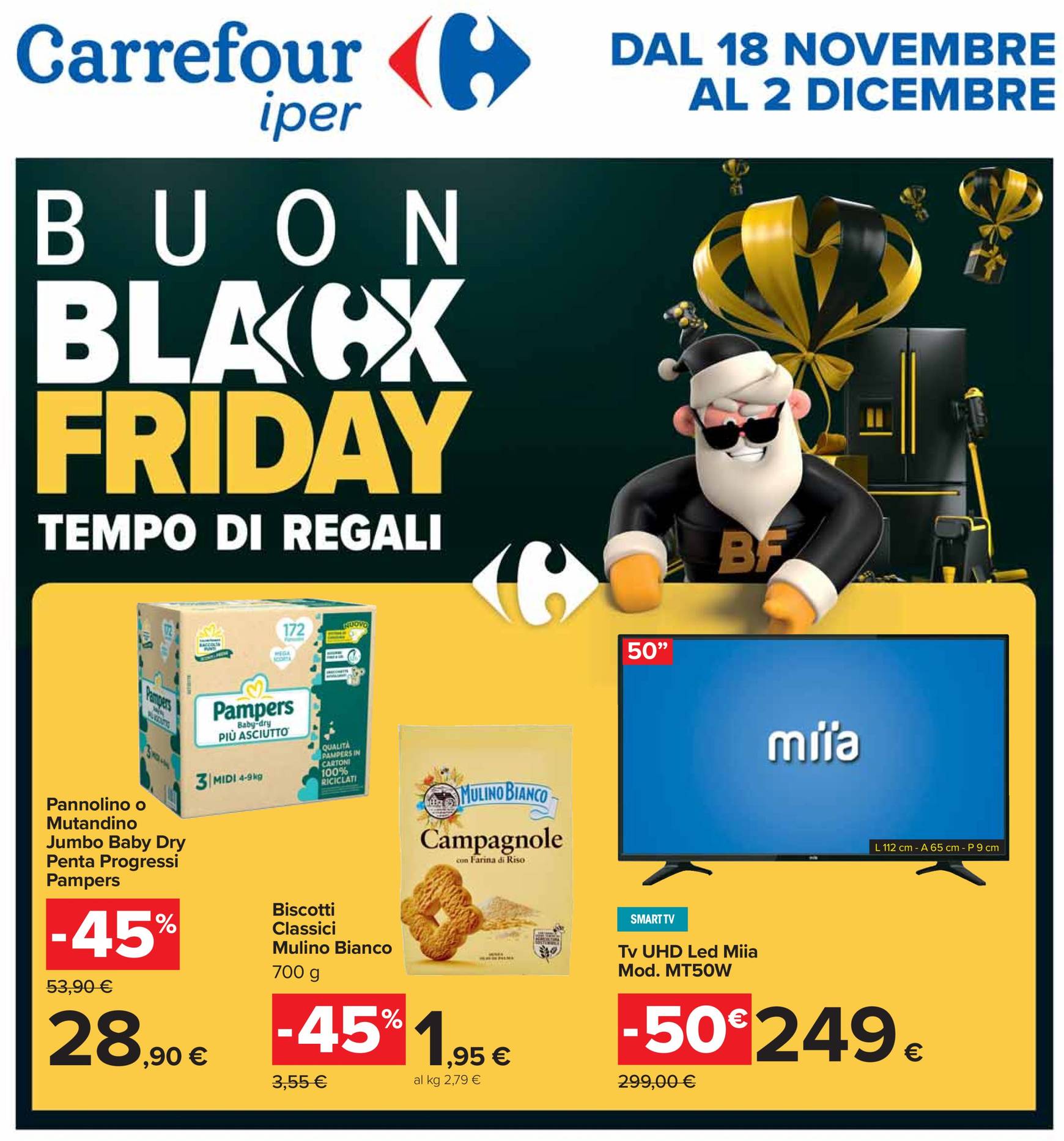 Volantino Carrefour - Black Friday valido dal 18.11. al 02.12.