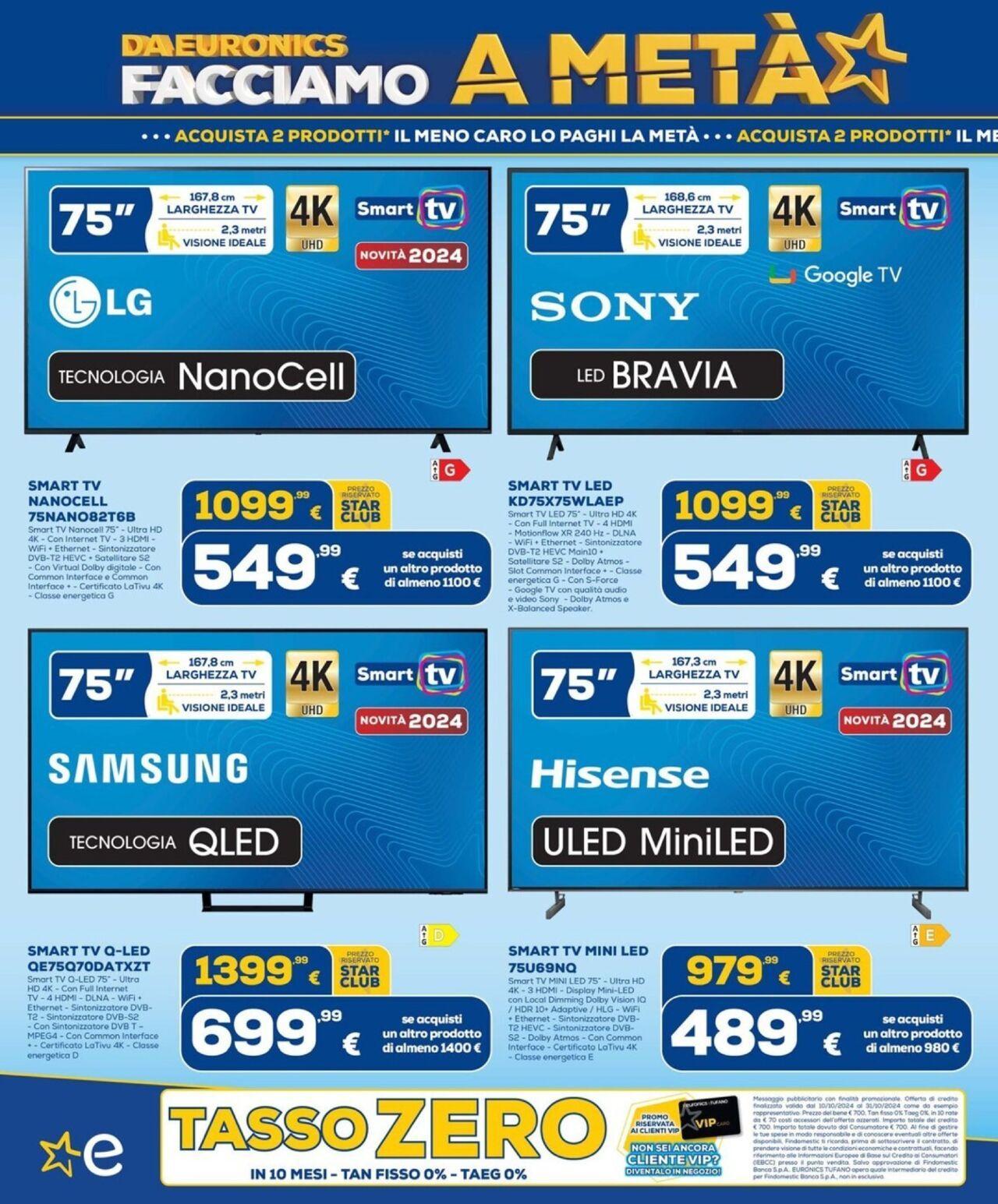 Euronics volantino 10/10/2024 - 31/10/2024 8