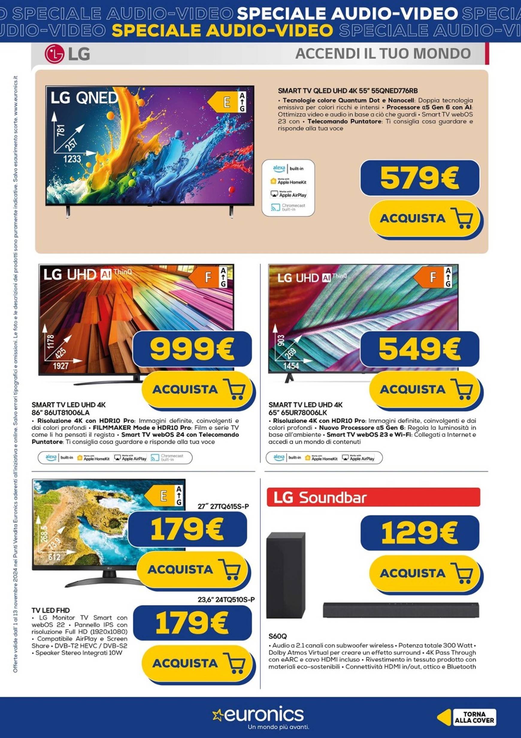 Volantino Euronics - Speciale Audio Video valido dal 01.11. al 13.11. 5