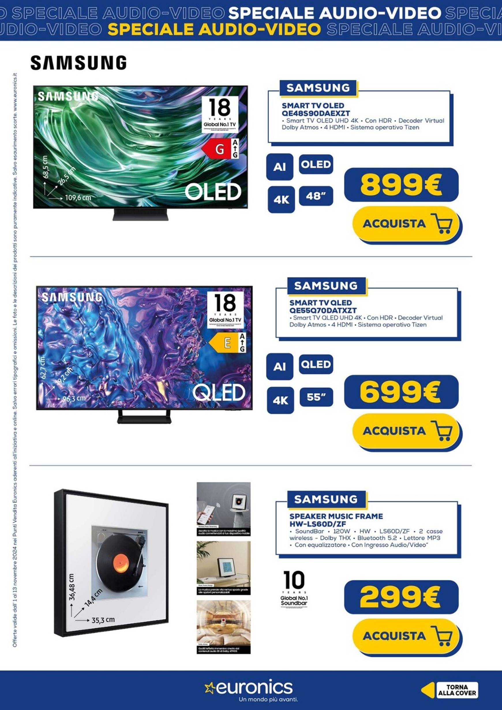 Volantino Euronics - Speciale Audio Video valido dal 01.11. al 13.11. 3