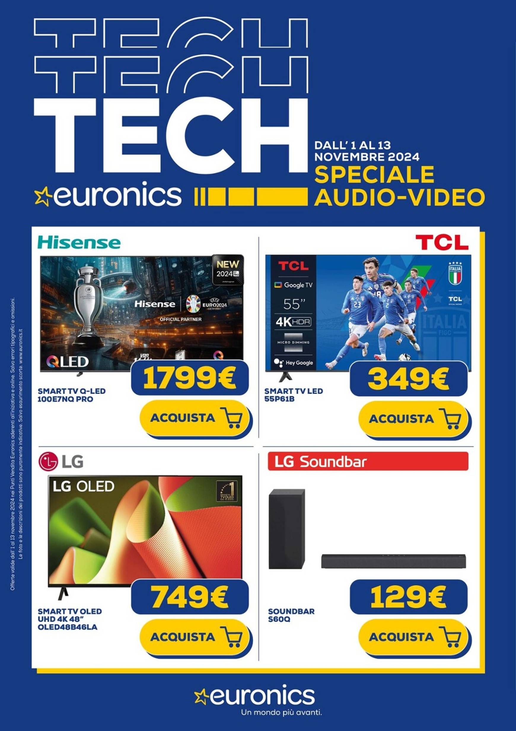 Volantino Euronics - Speciale Audio Video valido dal 01.11. al 13.11.