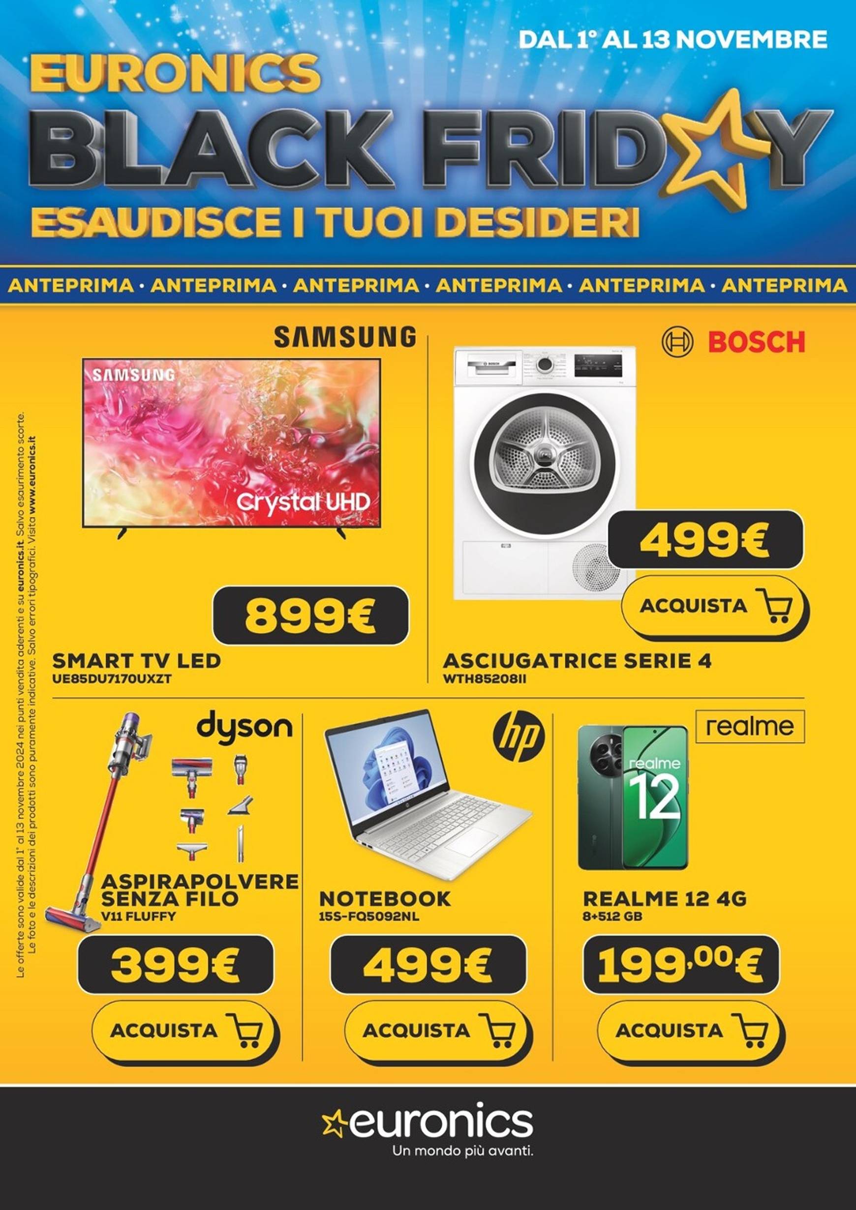 Volantino Euronics - Black Friday valido dal 01.11. al 13.11.