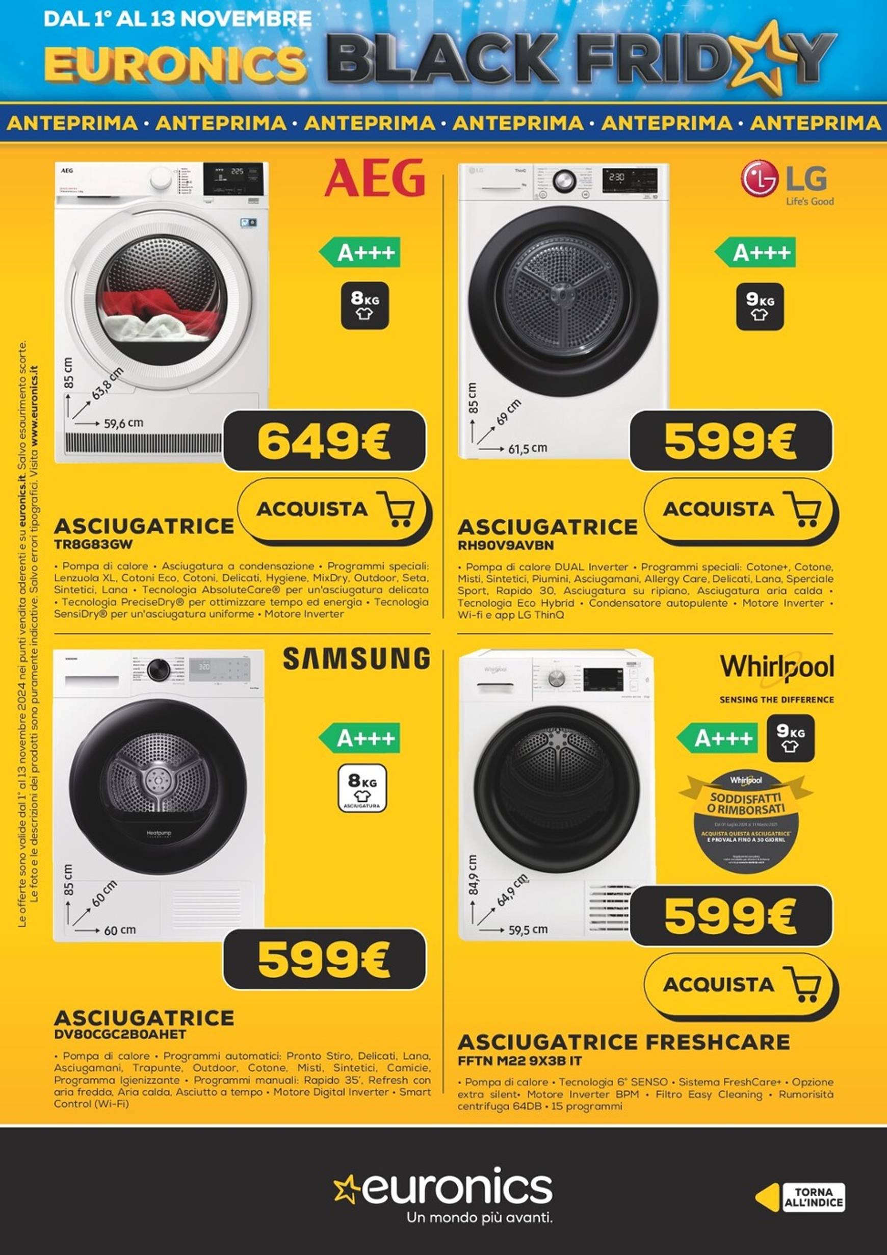 Volantino Euronics - Black Friday valido dal 01.11. al 13.11. 30