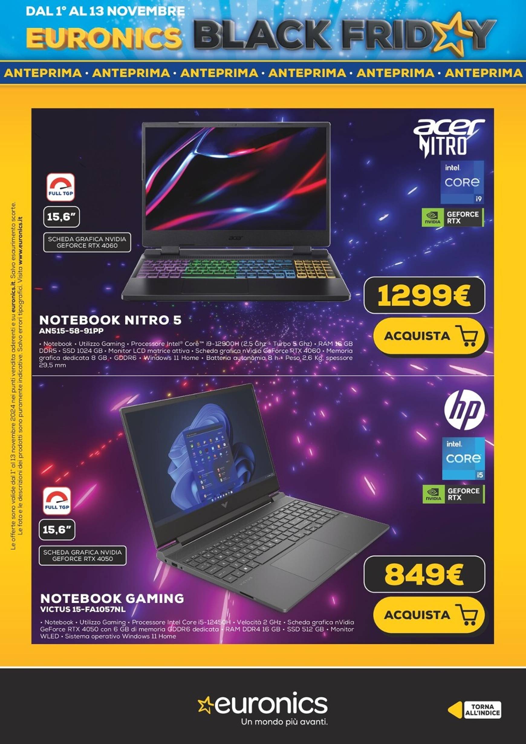 Volantino Euronics - Black Friday valido dal 01.11. al 13.11. 19