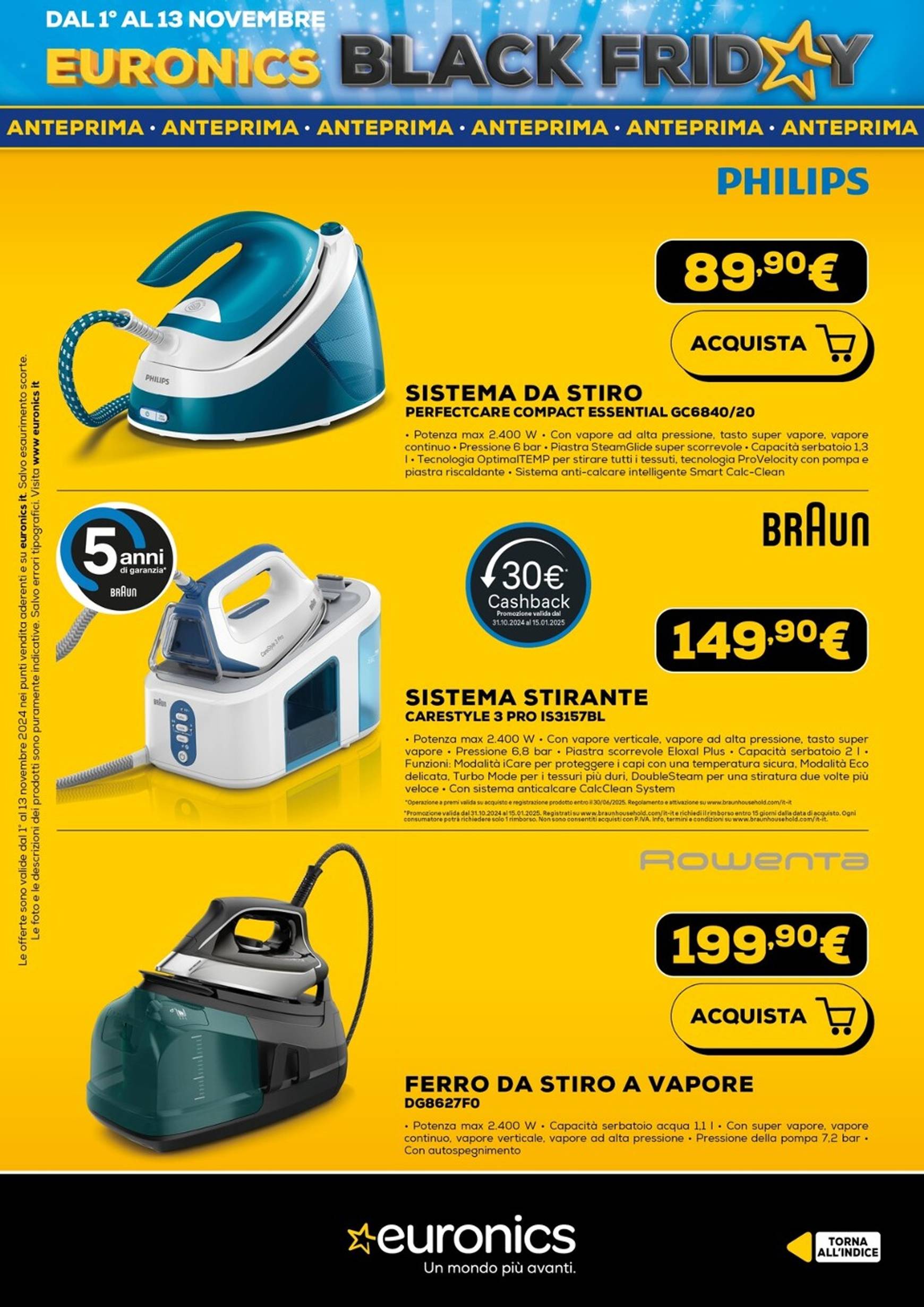 Volantino Euronics - Black Friday valido dal 01.11. al 13.11. 49