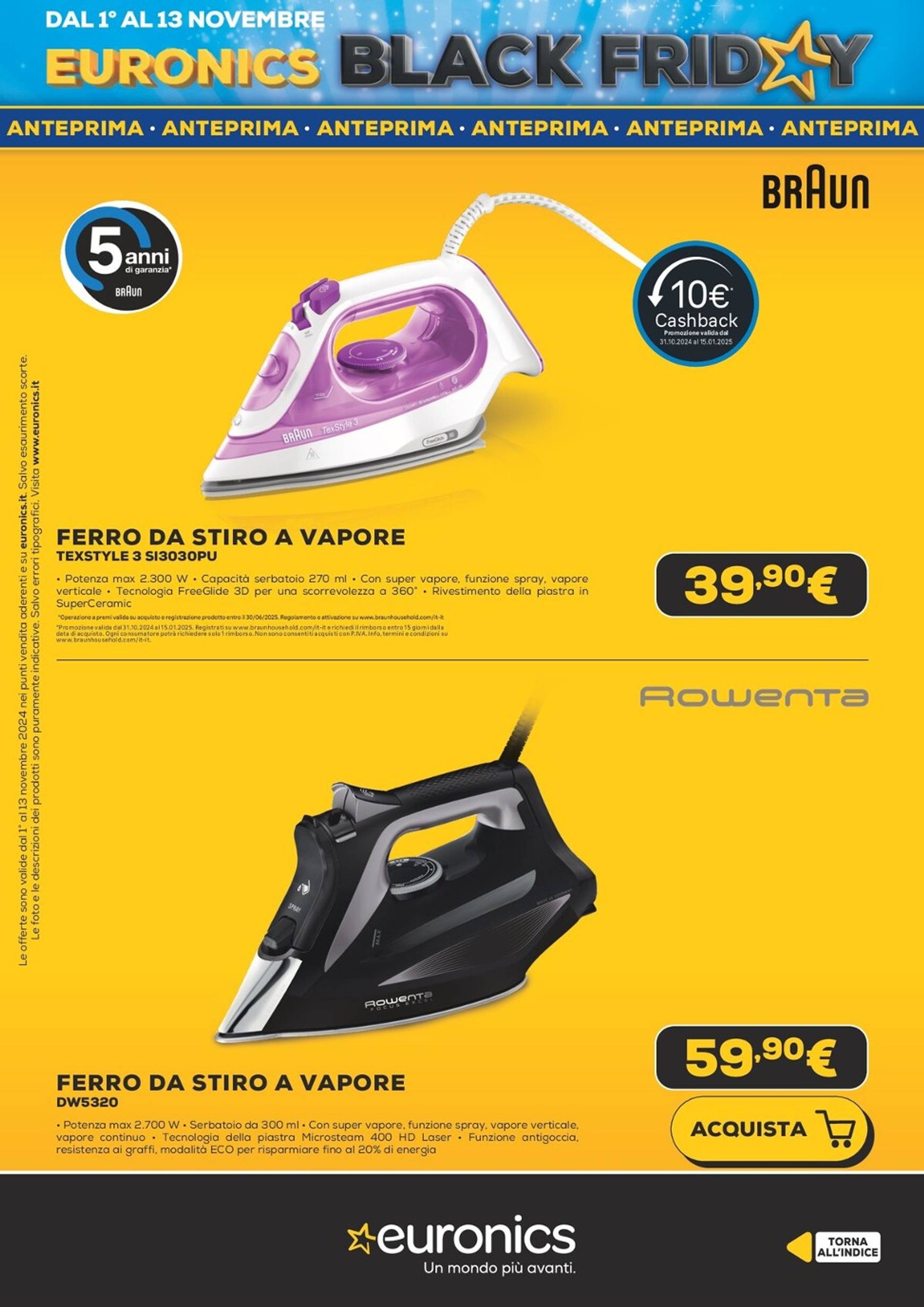 Volantino Euronics - Black Friday valido dal 01.11. al 13.11. 50