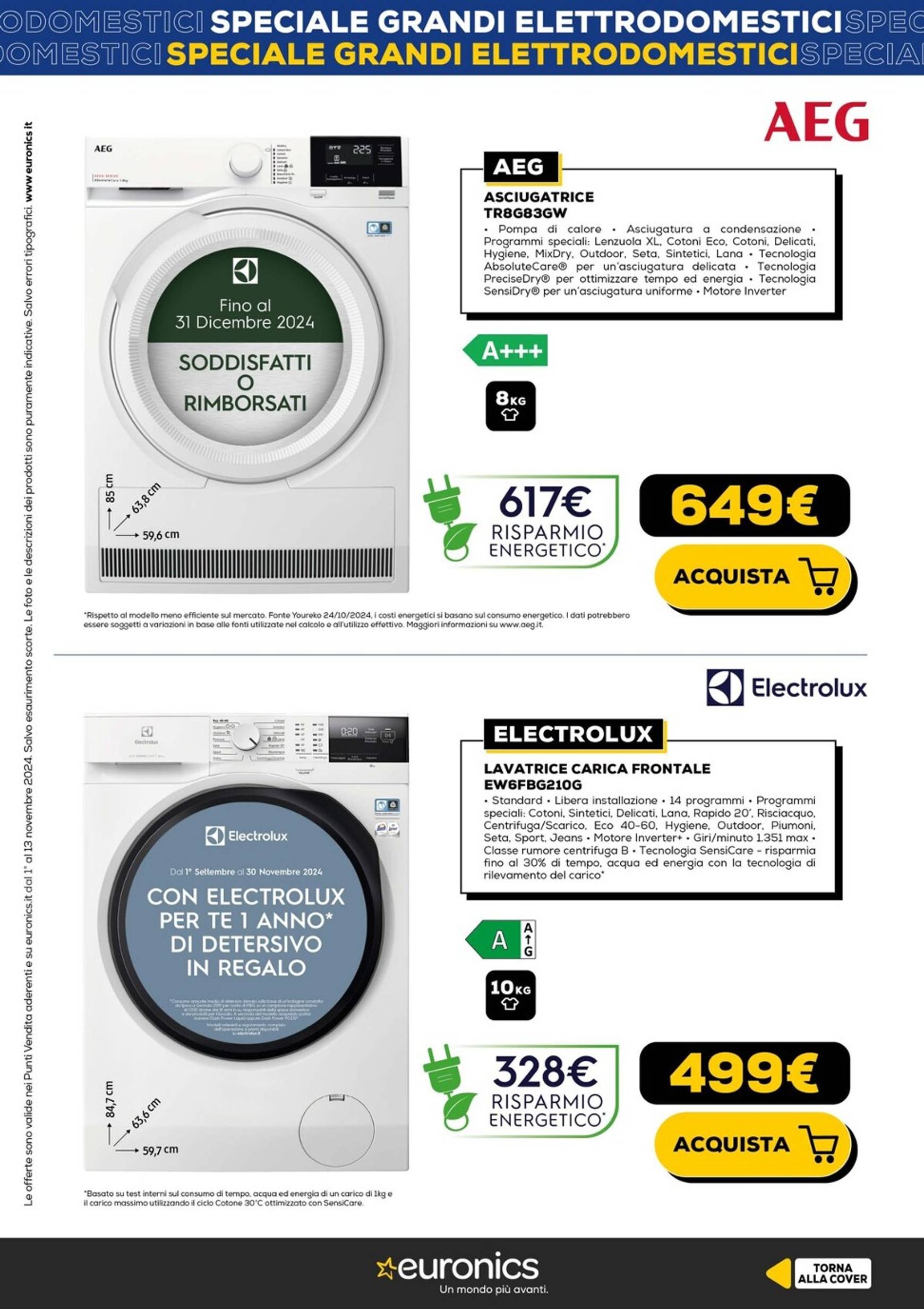 Volantino Euronics - Speciale Grandi Elettrodomestici valido dal 01.11. al 13.11. 2