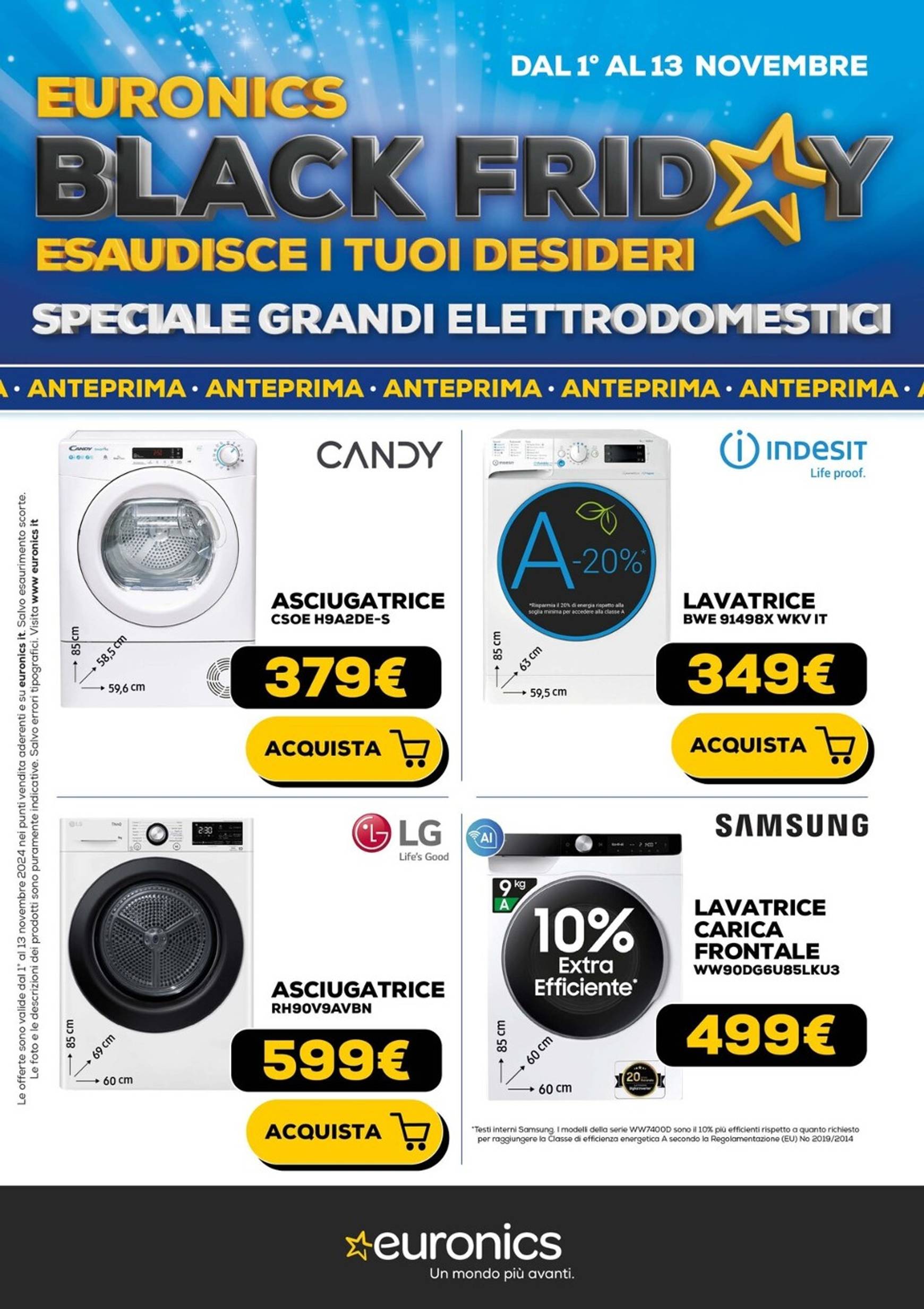 Volantino Euronics - Speciale Grandi Elettrodomestici valido dal 01.11. al 13.11.