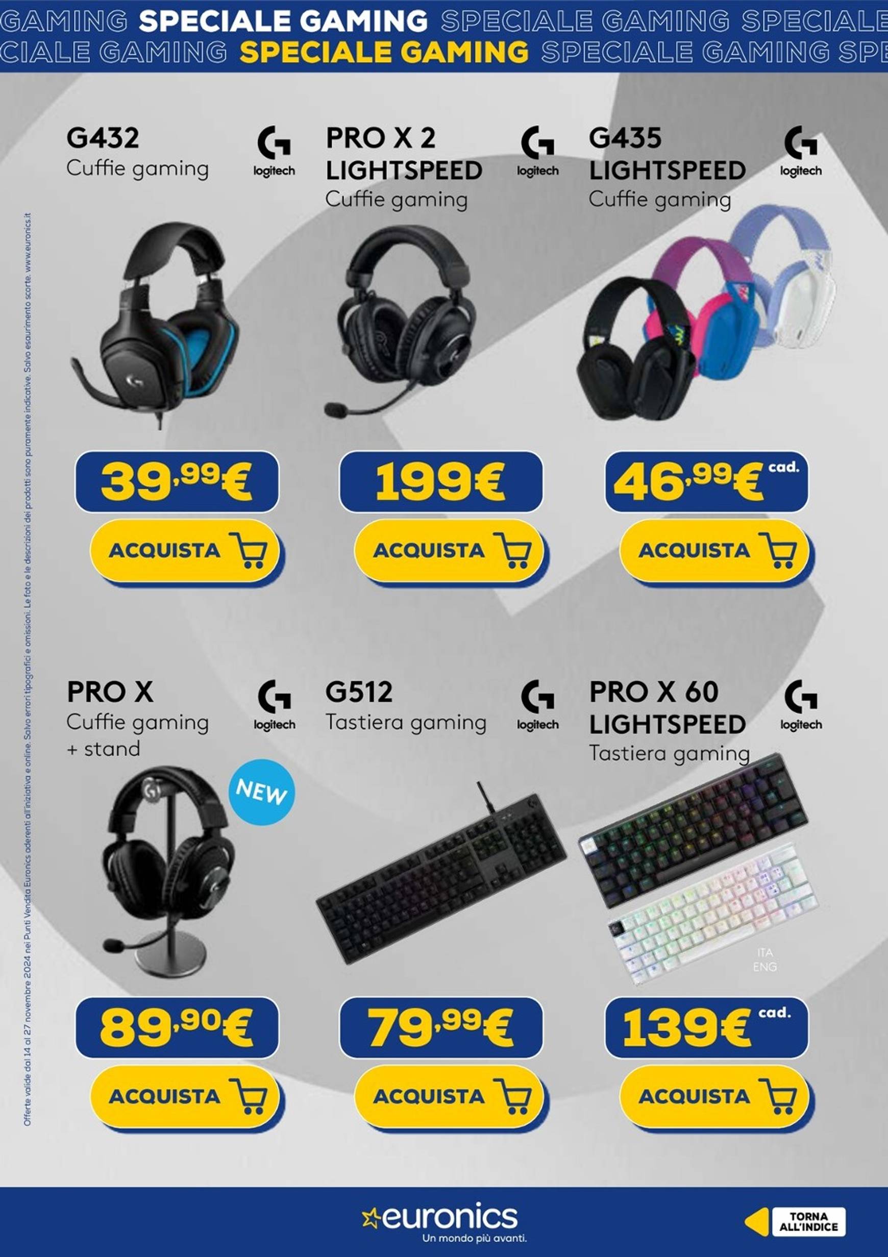 Volantino Euronics - Speciale Gaming valido dal 14.11. al 27.11. 10