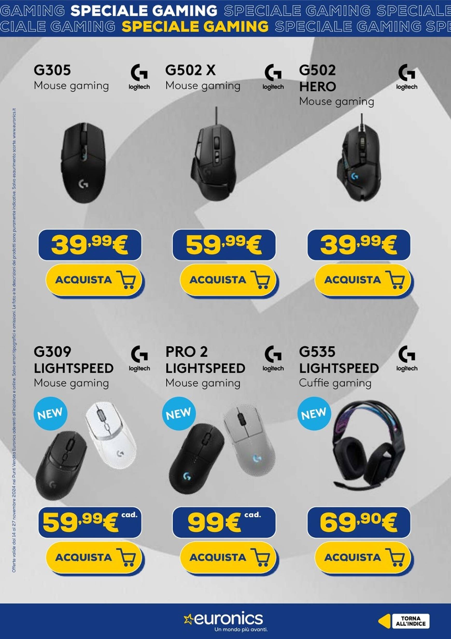 Volantino Euronics - Speciale Gaming valido dal 14.11. al 27.11. 8