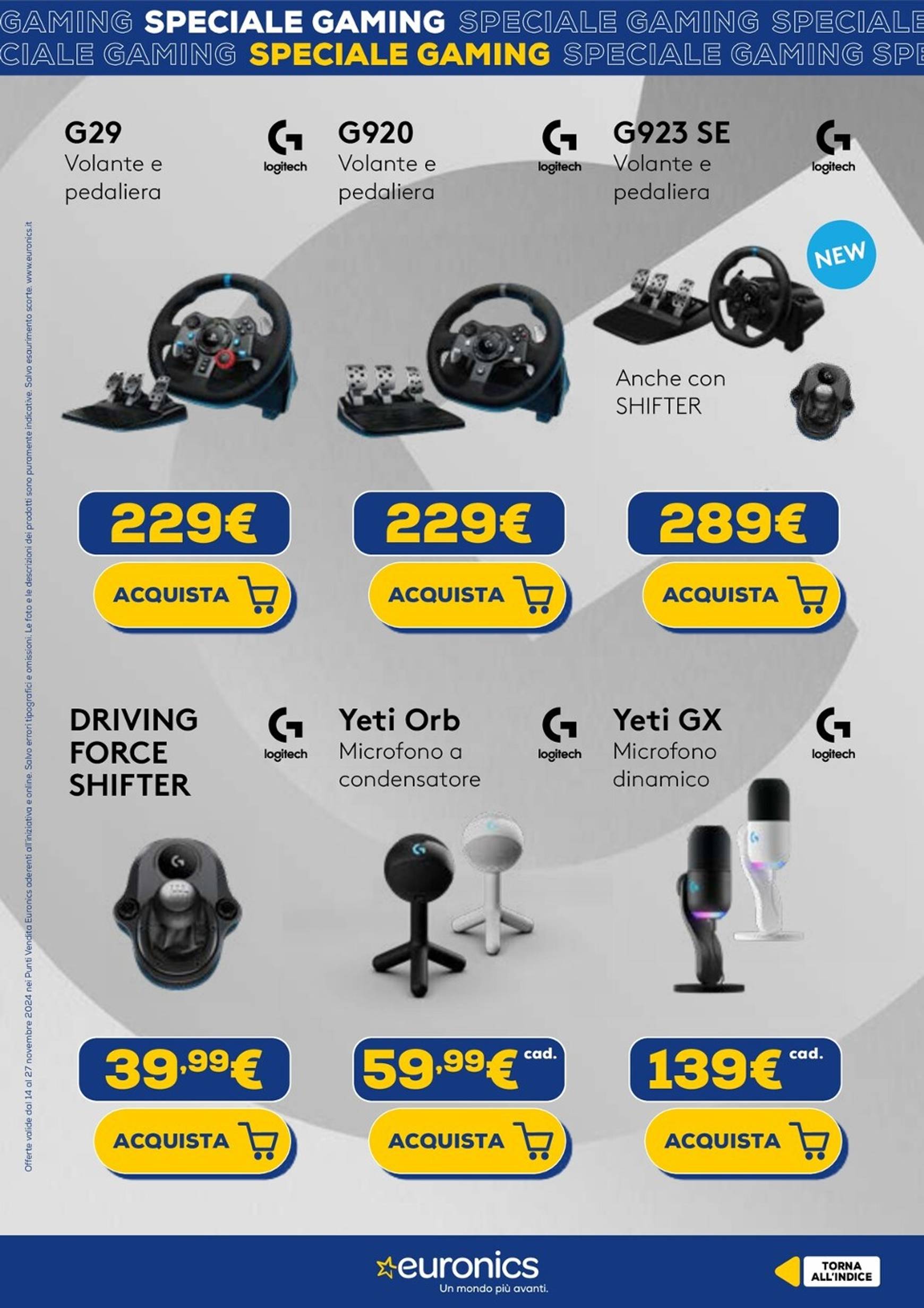 Volantino Euronics - Speciale Gaming valido dal 14.11. al 27.11. 9