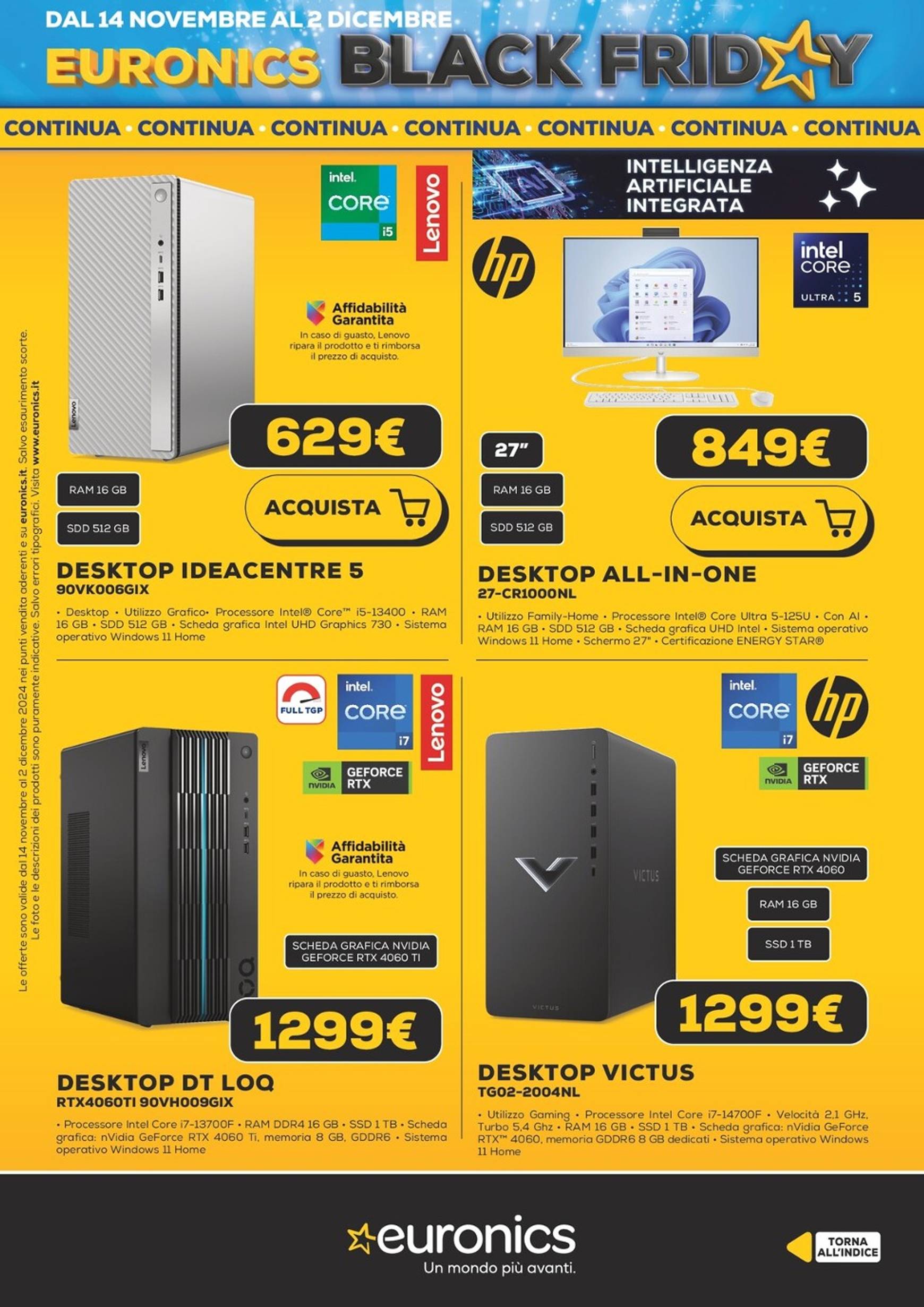 Volantino Euronics - Black Friday valido dal 14.11. al 02.12. 25