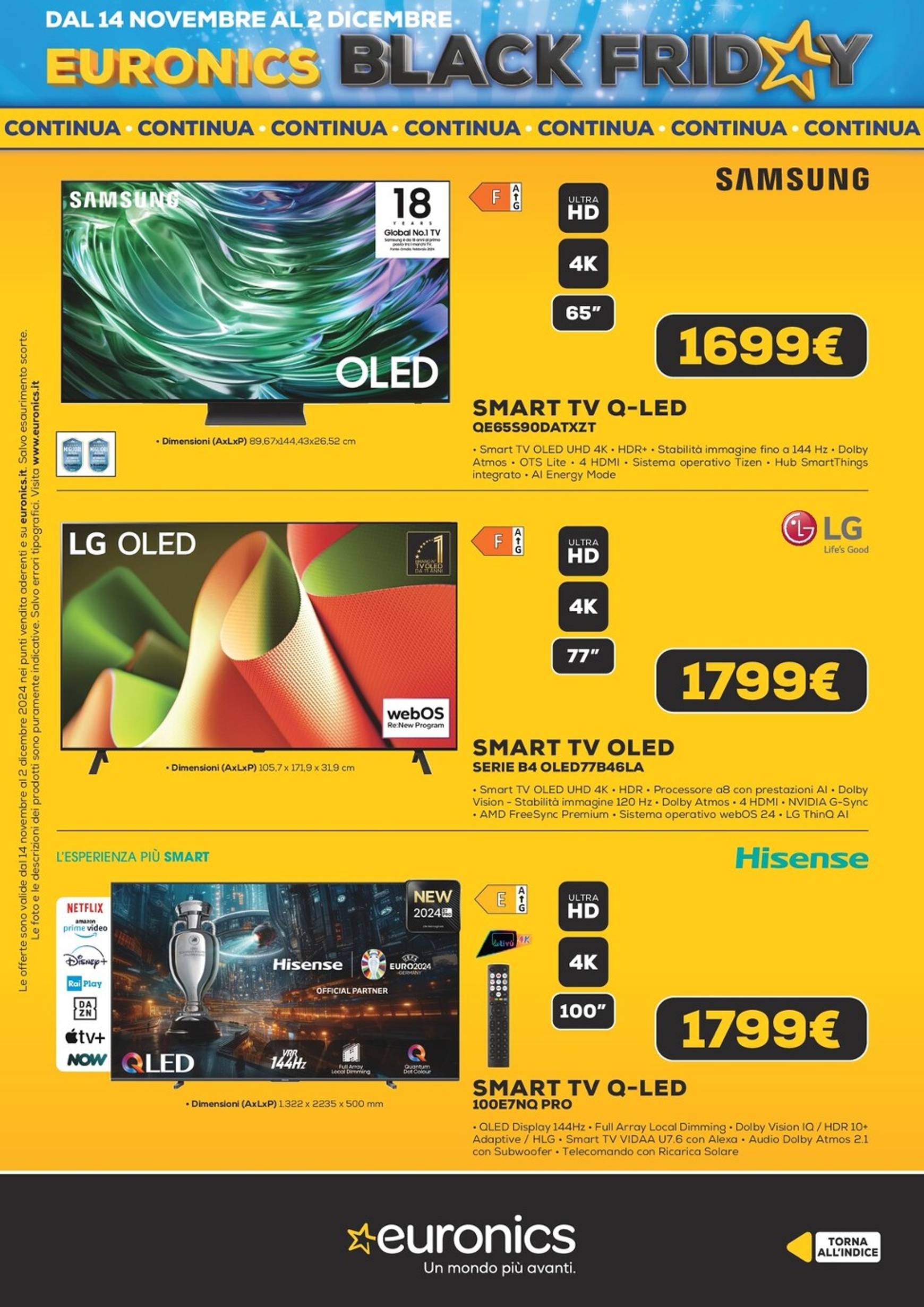 Volantino Euronics - Black Friday valido dal 14.11. al 02.12. 7