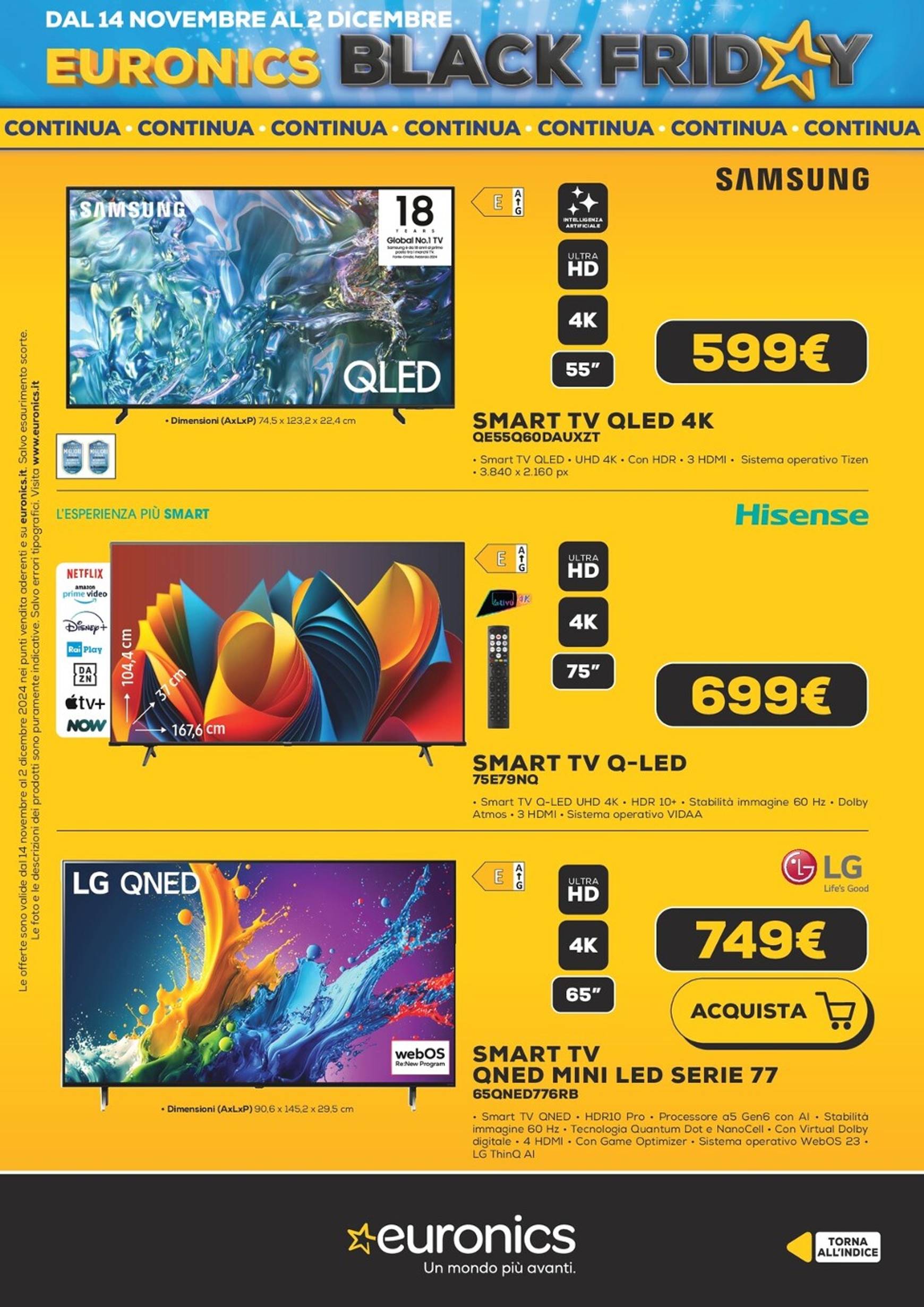 Volantino Euronics - Black Friday valido dal 14.11. al 02.12. 5