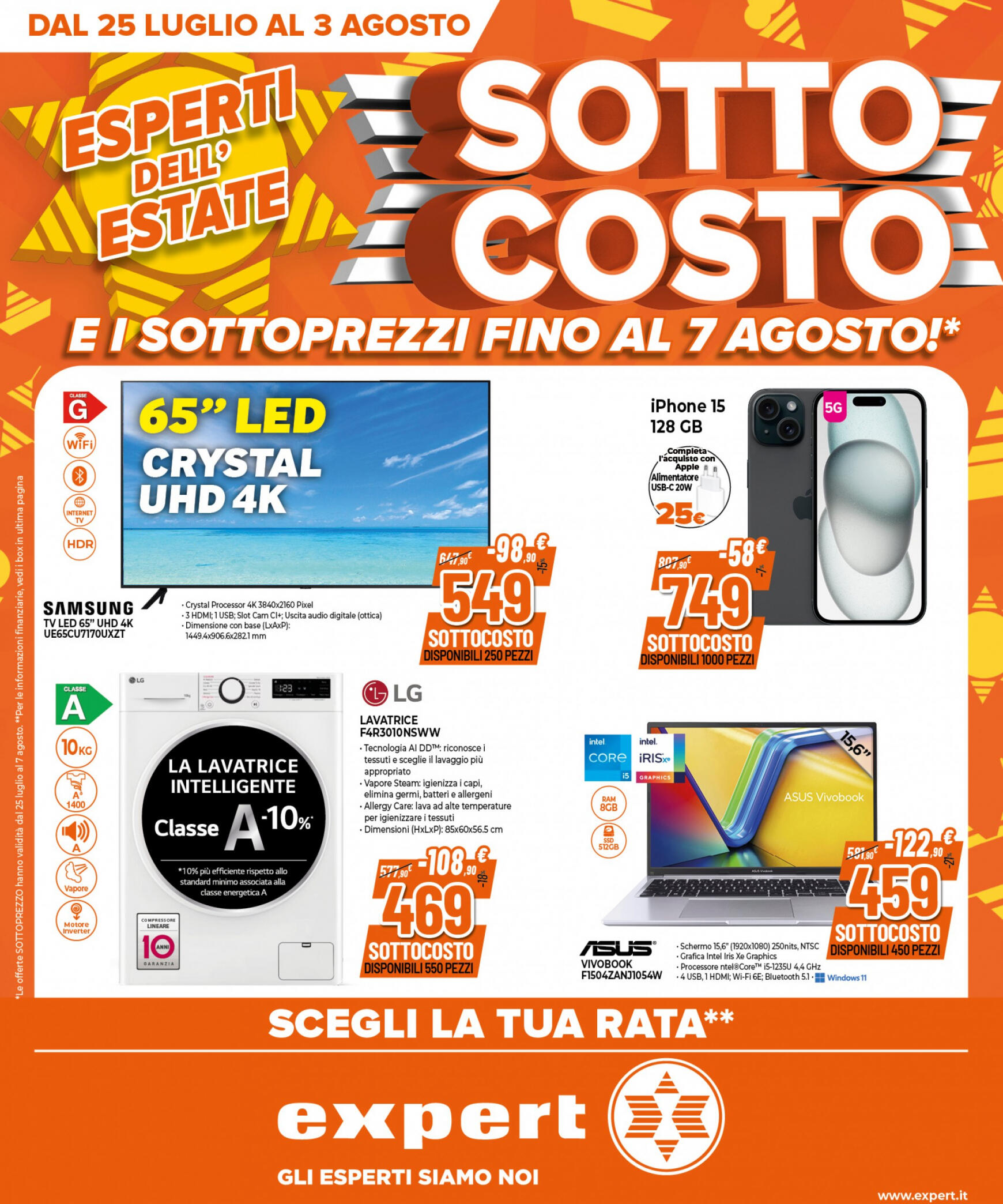 Nuovo volantino expert 25.07. - 07.08.