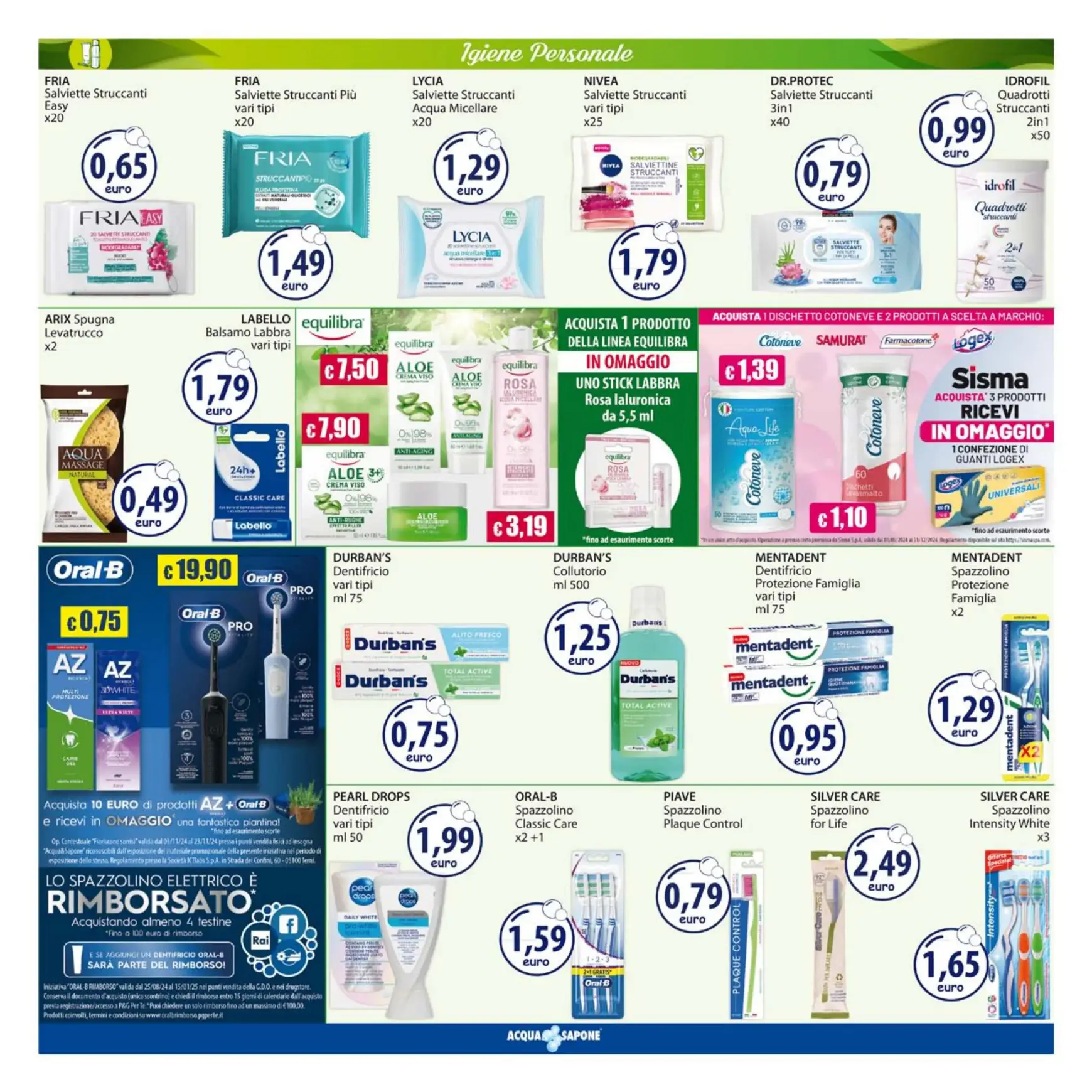 Volantino Acqua e Sapone valido dal 04.11. al 17.11. 9