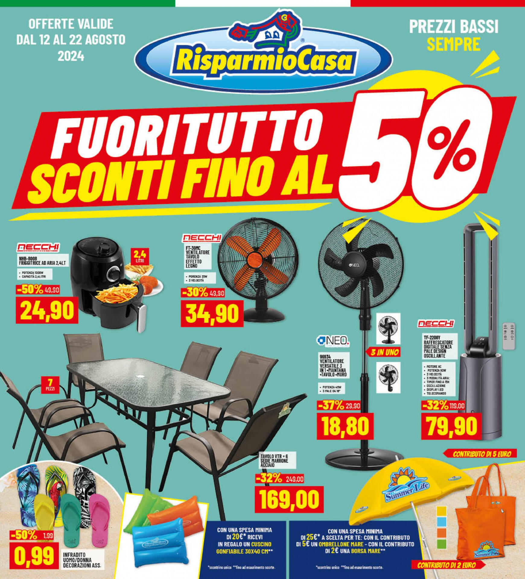 Nuovo volantino Risparmio Casa 12.08. - 22.08.