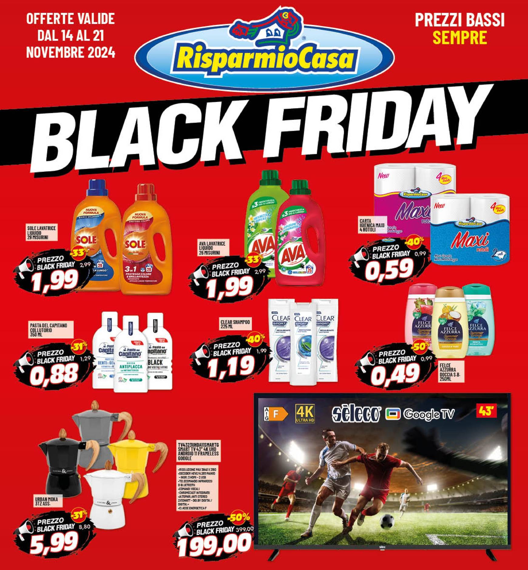 Volantino Risparmio Casa - Black Friday valido dal 14.11. al 21.11.