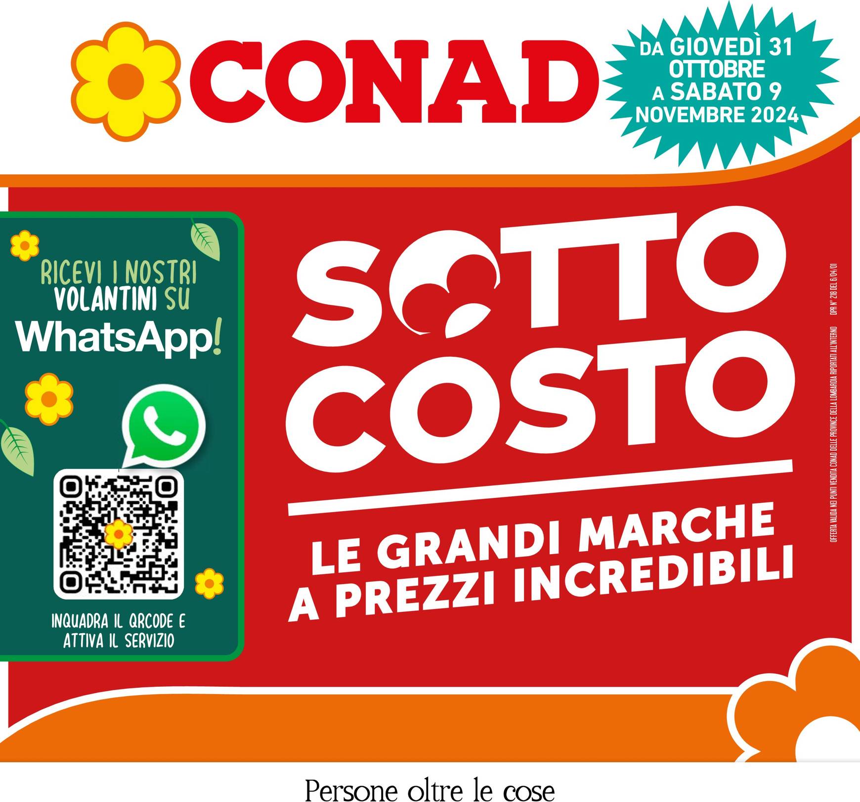 Volantino Conad valido dal 31.10. al 09.11.