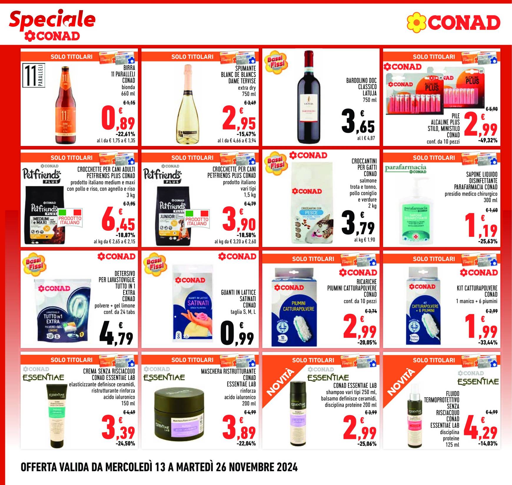 Volantino Conad valido dal 13.11. al 26.11. 16