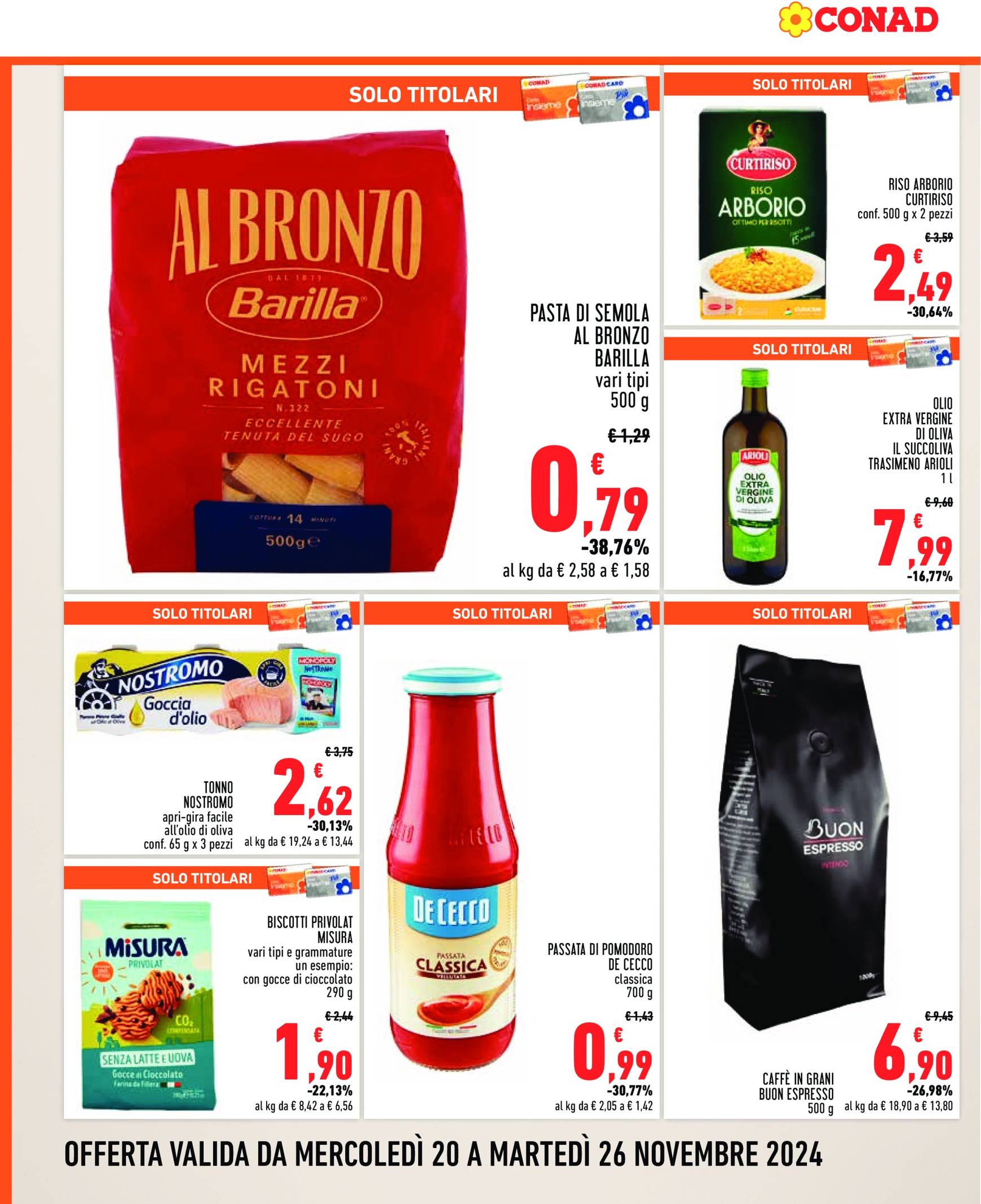 Volantino Conad valido dal 20.11. al 26.11. 6