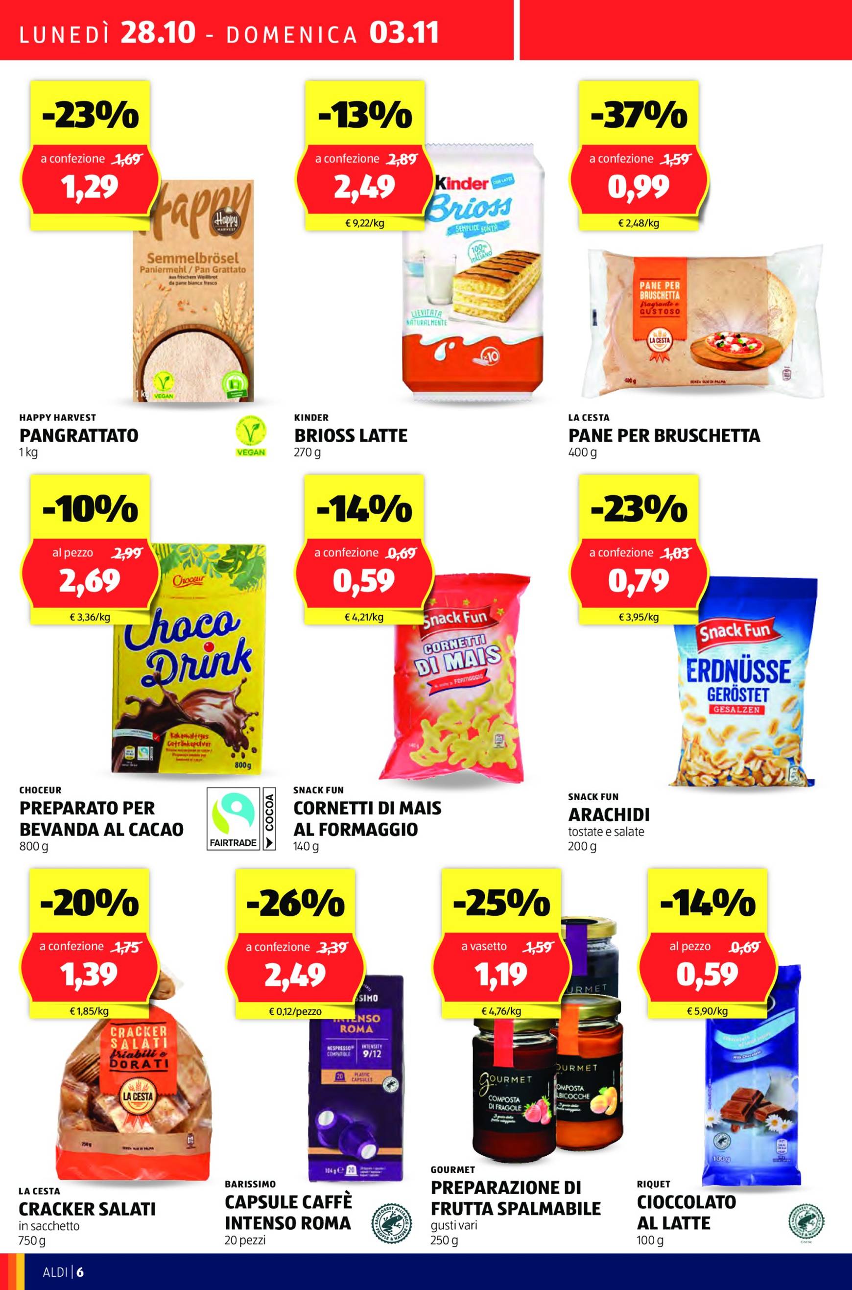 Volantino ALDI valido dal 28.10. al 03.11. 6