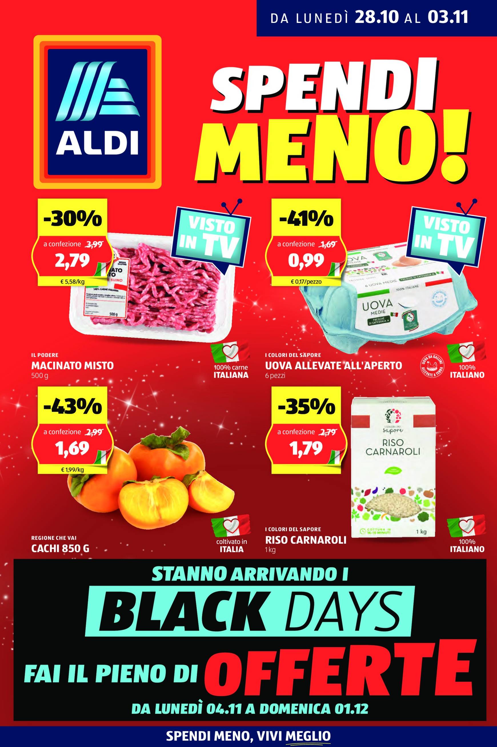 Volantino ALDI valido dal 28.10. al 03.11.