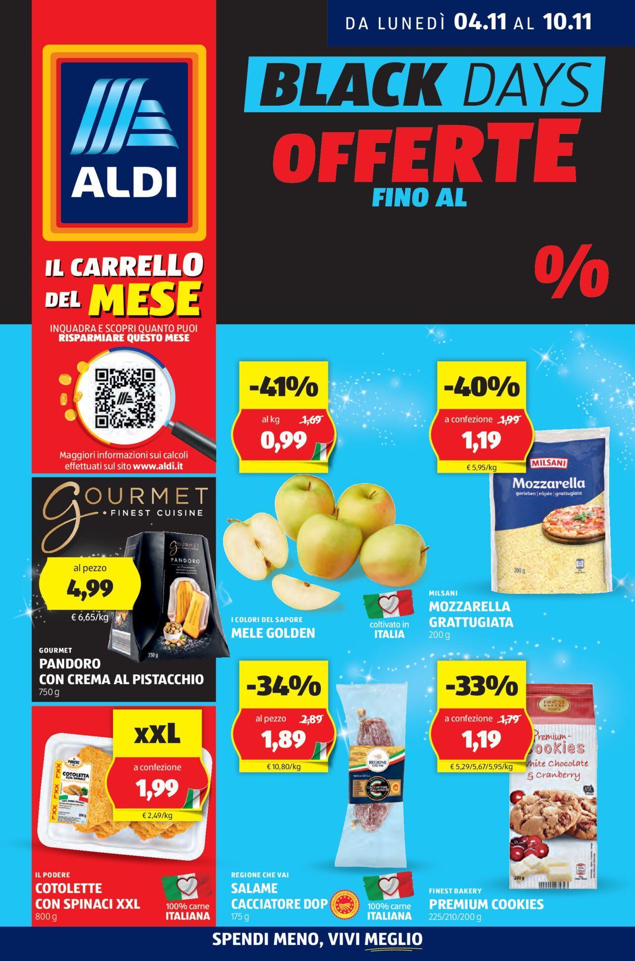 Aldi volantino 04/11 BLACK FRIDAY 2024⭐ 04/11/2024 - 10/11/2024