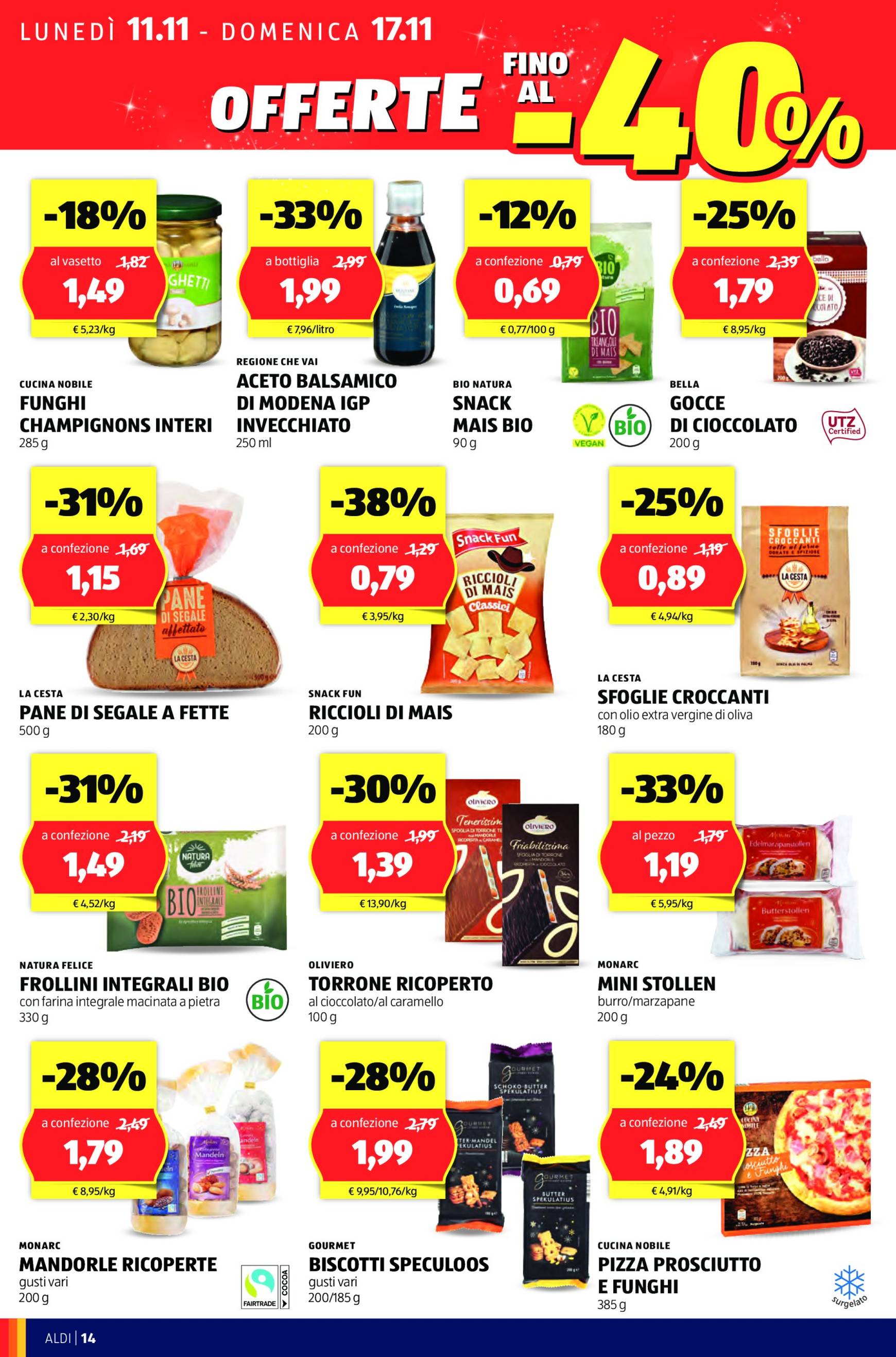 Volantino ALDI valido dal 11.11. al 17.11. 14