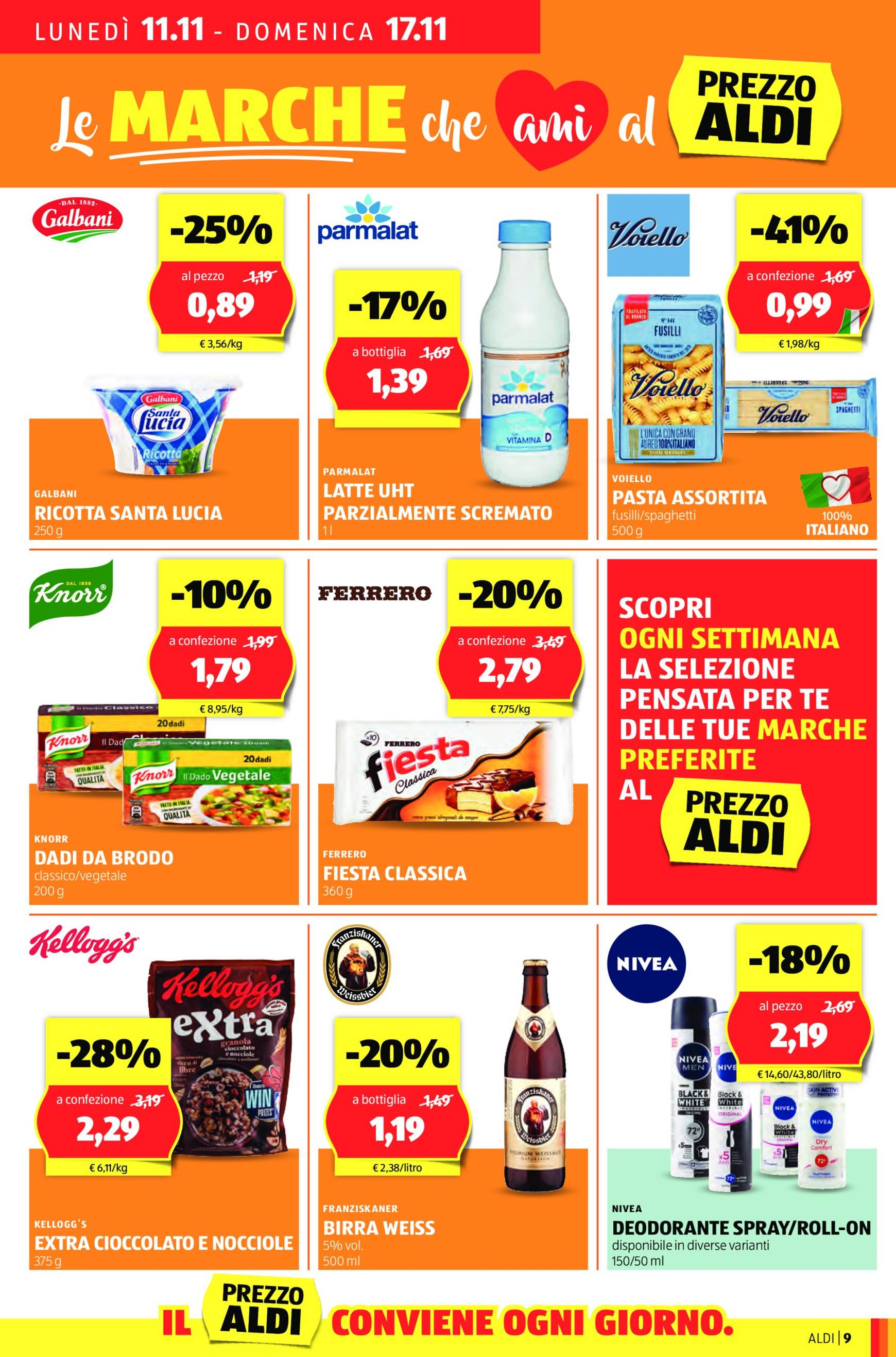 Volantino ALDI valido dal 11.11. al 17.11. 9