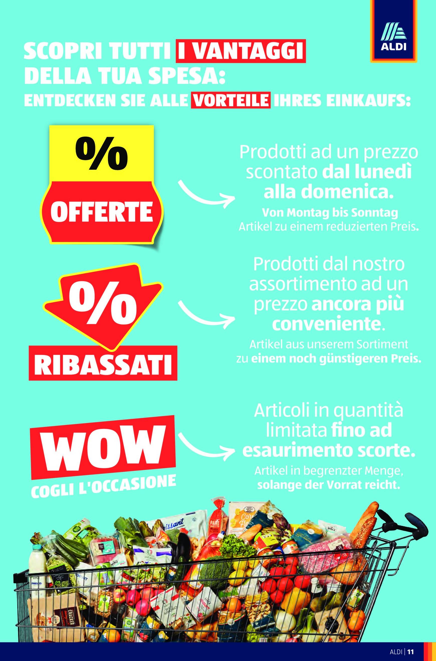 Volantino ALDI - Offerte nuova apertura Bolzano valido dal 07.11. al 10.11. 11