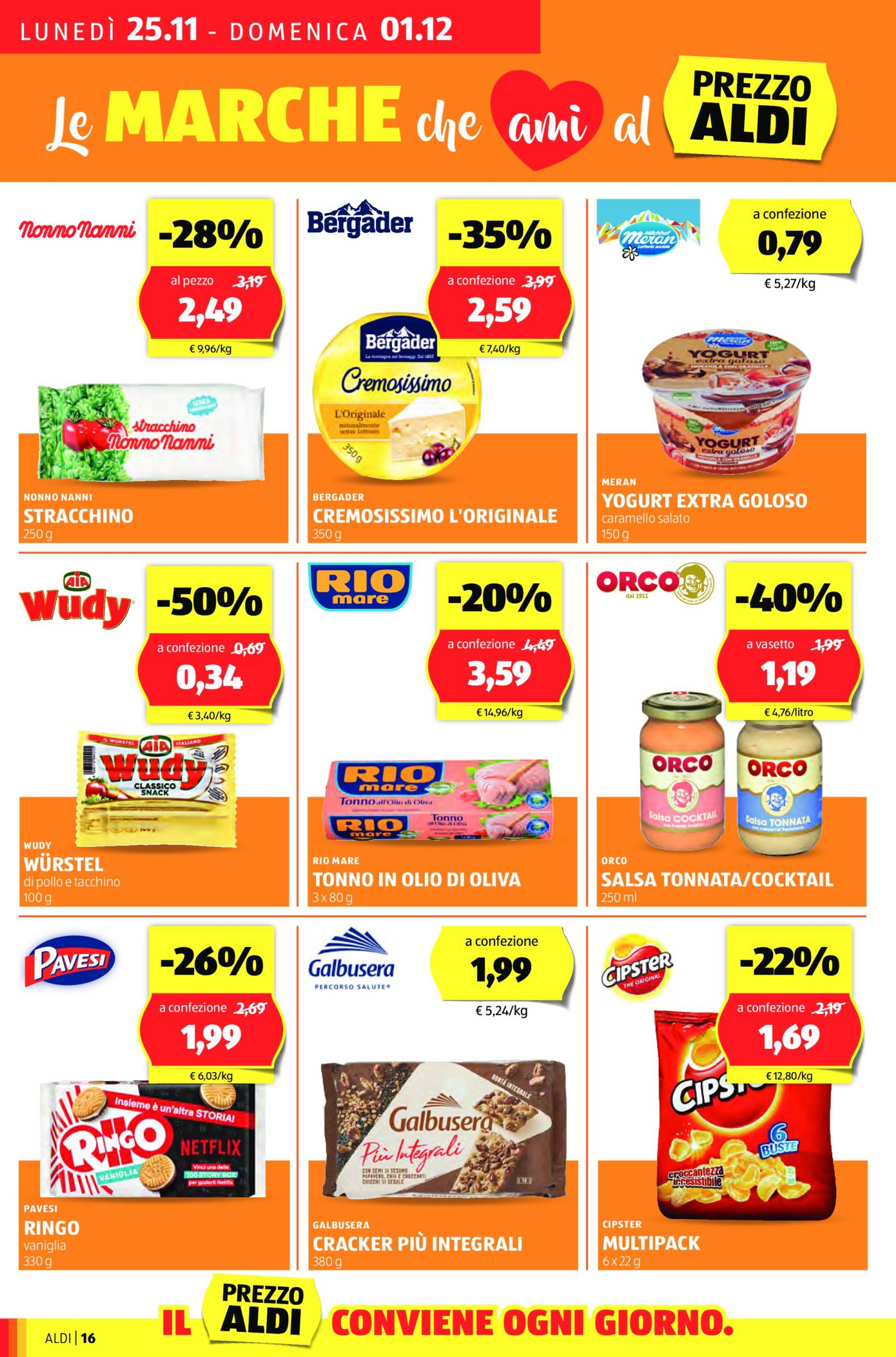 Volantino ALDI - Black Friday valido dal 25.11. al 01.12. 16